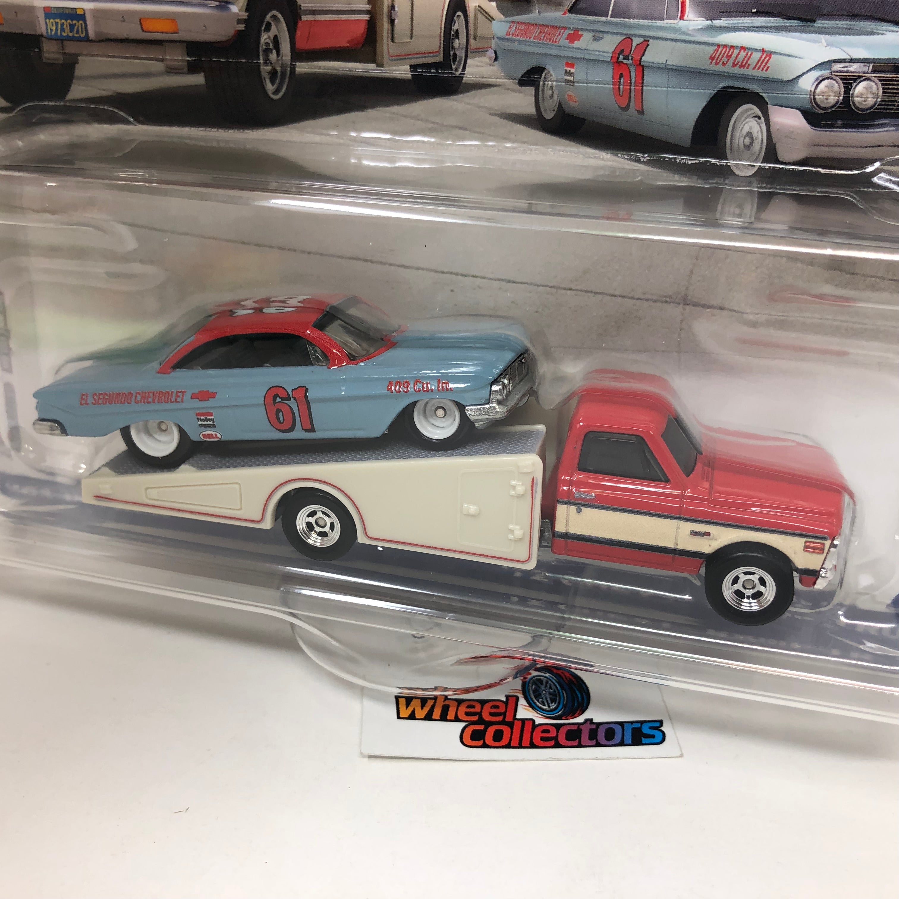 '61 Impala & '72 Chevy Ramp Truck * 2023 Hot Wheels Team Transport Car Culture Case U、mySite、hgirdovlk