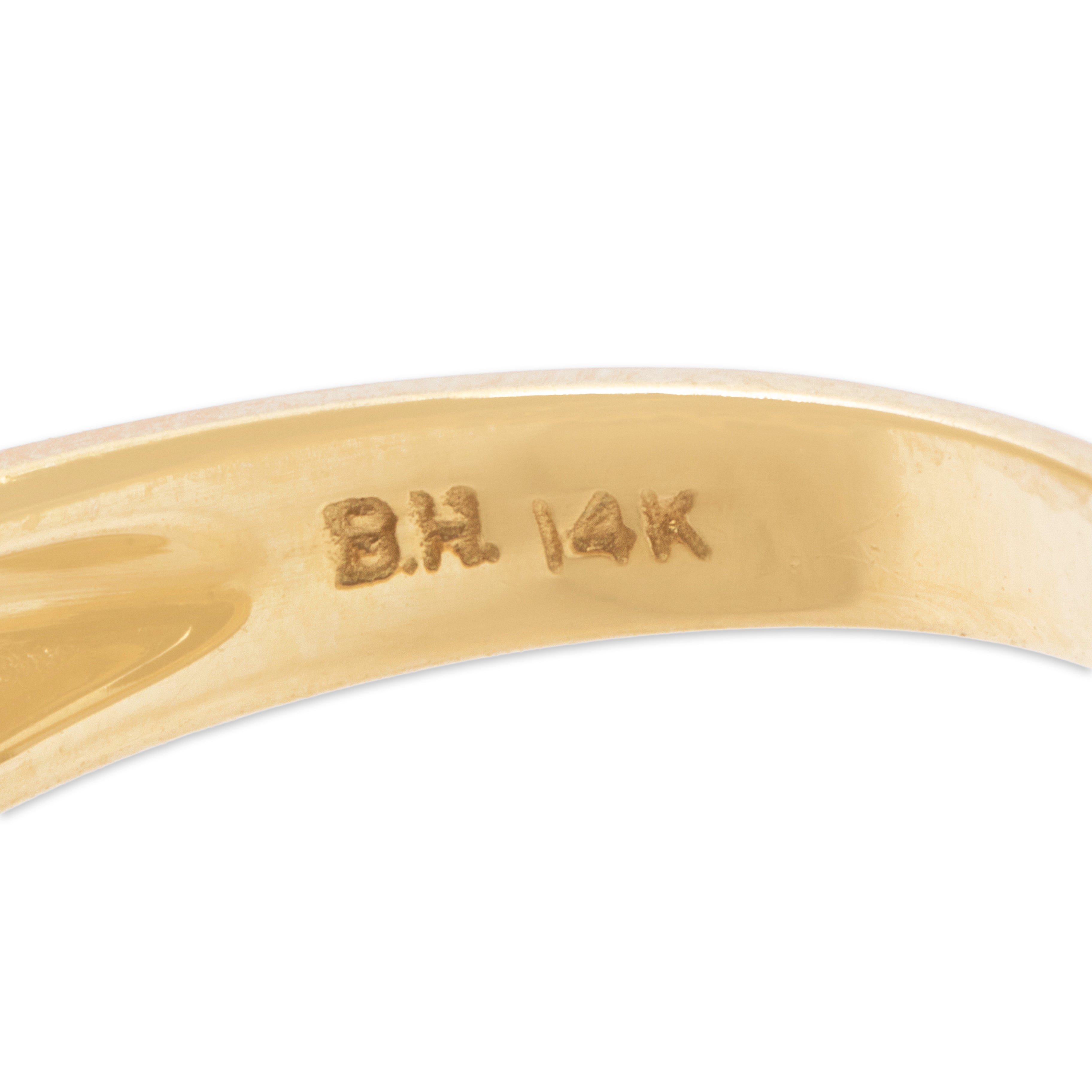 Vintage 14k Yellow Gold .7cttw Emerald Diamond Dramatic Duo Ring 6.50、mySite、hinf8tx79