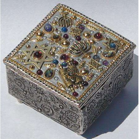 Michal Golan Abalone, Amethyst, Garnet Decorative Box、mySite、topwebapps
