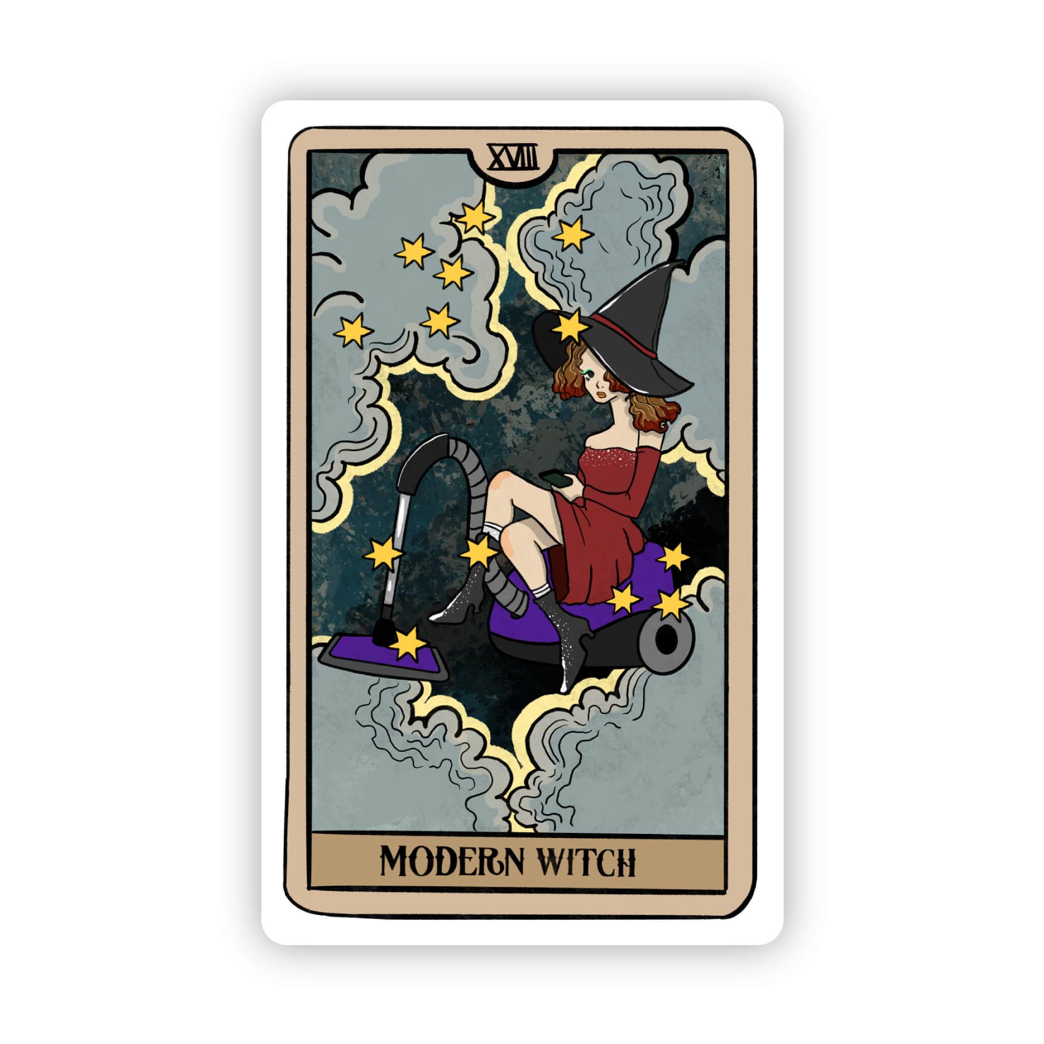  Modern Witch Tarot Card Sticker、mySite、elrpsem3k
