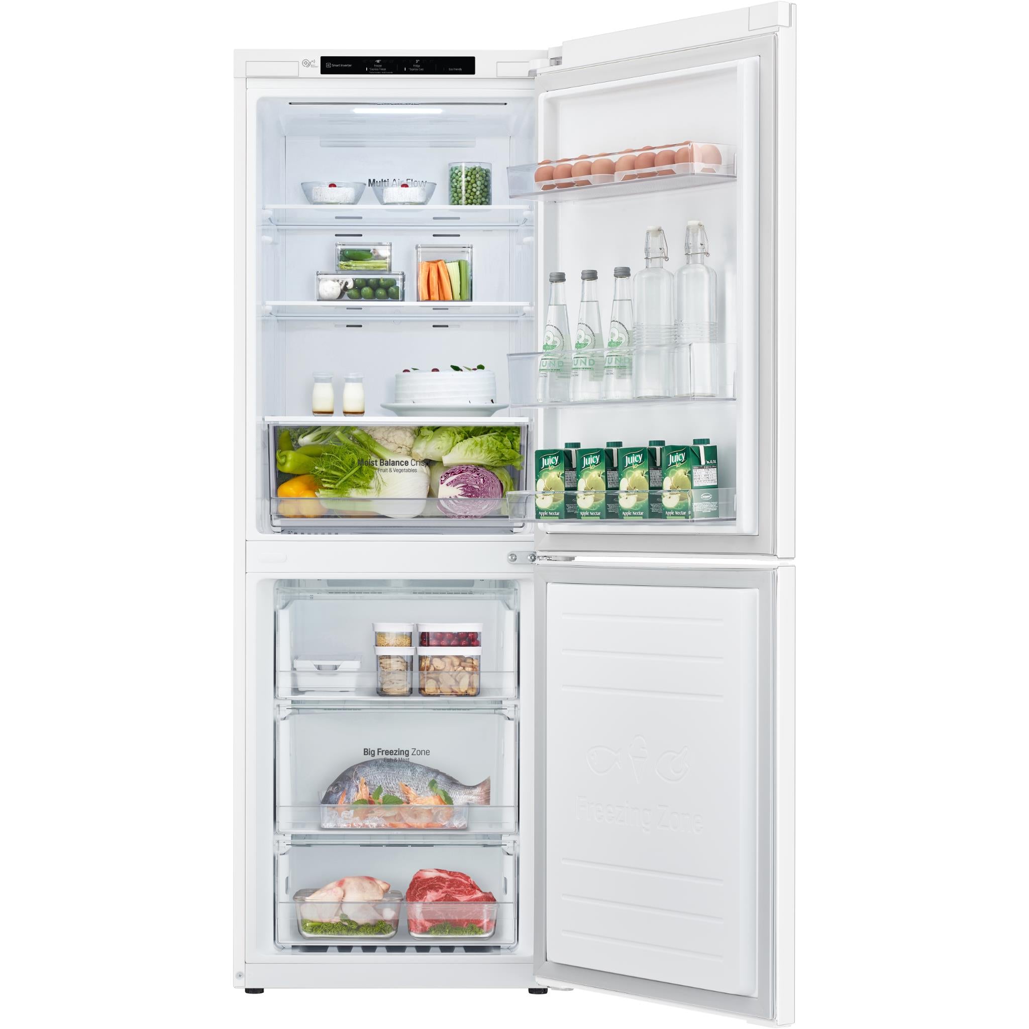 LG GB-335WL 306L Bottom Mount Fridge (White)、mySite、camillekostekn