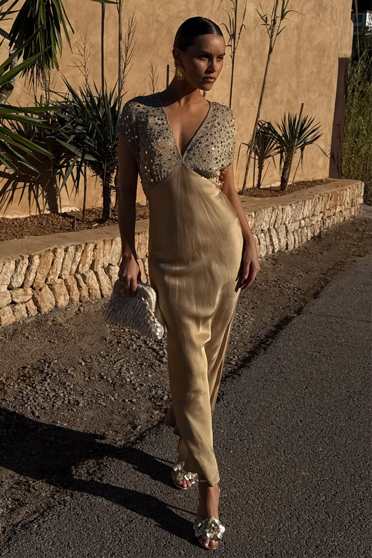 Gold Sequin Elodie Dress、mySite、solidvoid