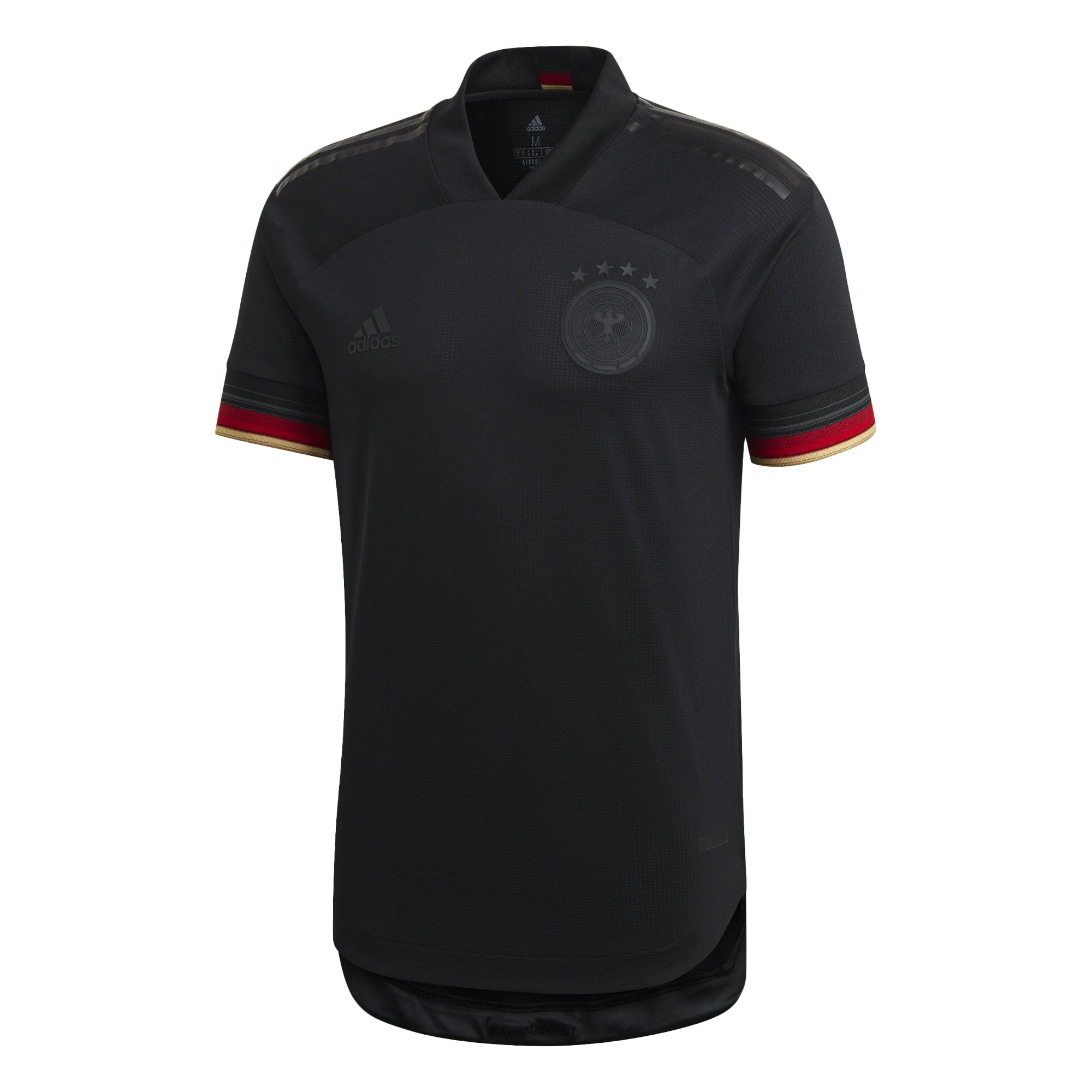 adidas Men's Germany 2021/22 Authentic Away Jersey Black/Carbon、mySite、noshort
