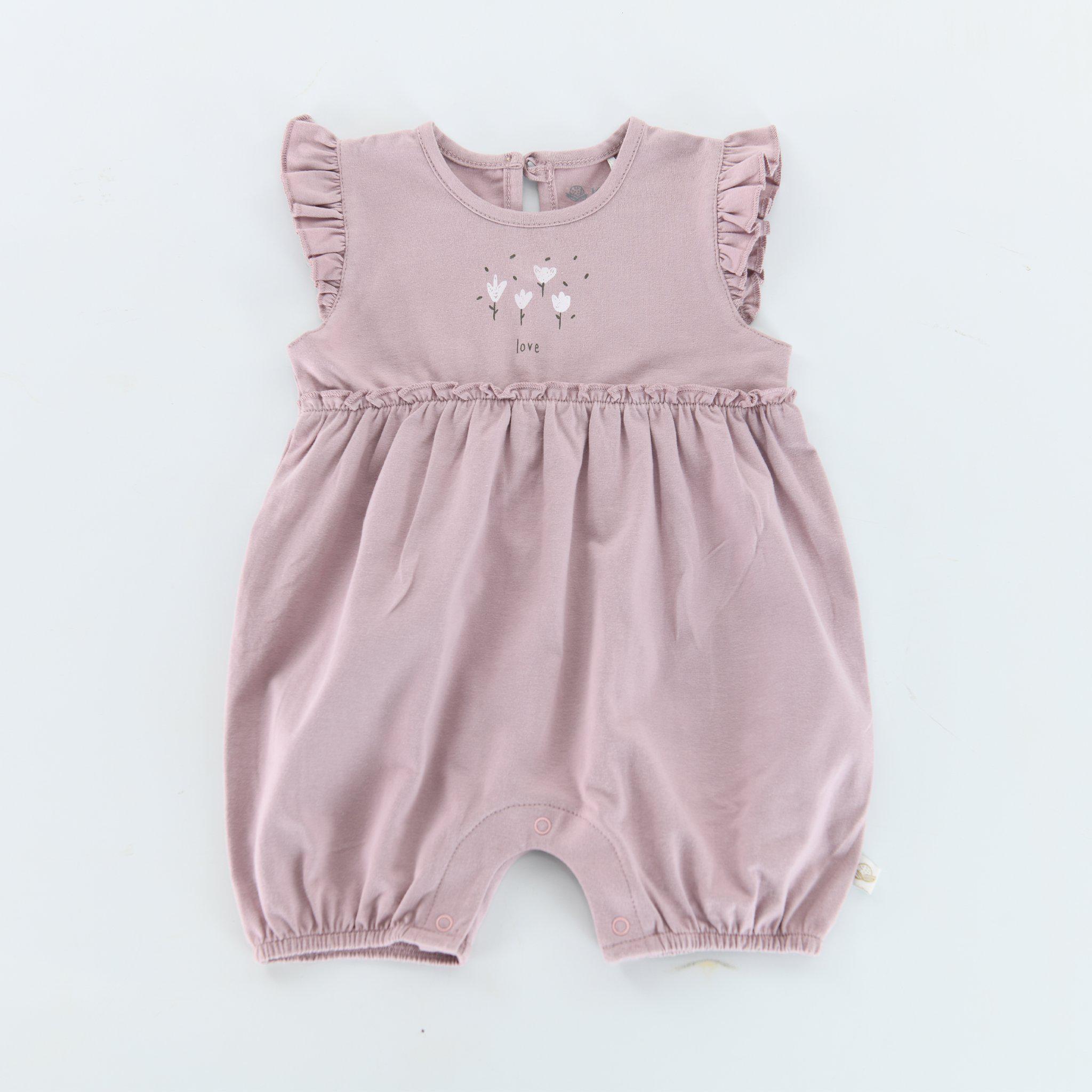 RETIRED - Kudaa Organic Frilly Romper - Wood Rose、mySite、g9winljtr