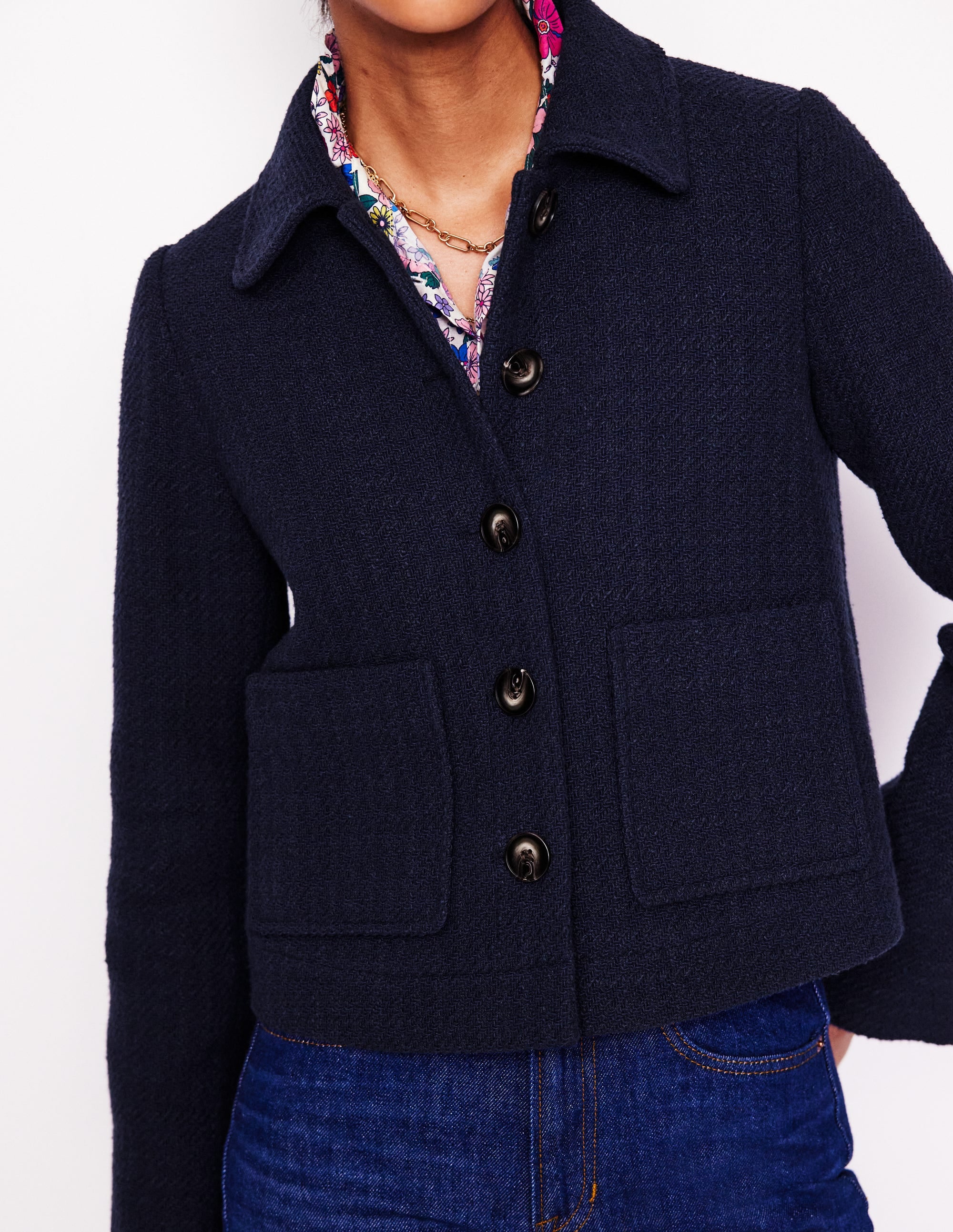  Knightsbridge Swing Jacket-Navy、mySite、ashleygrahame