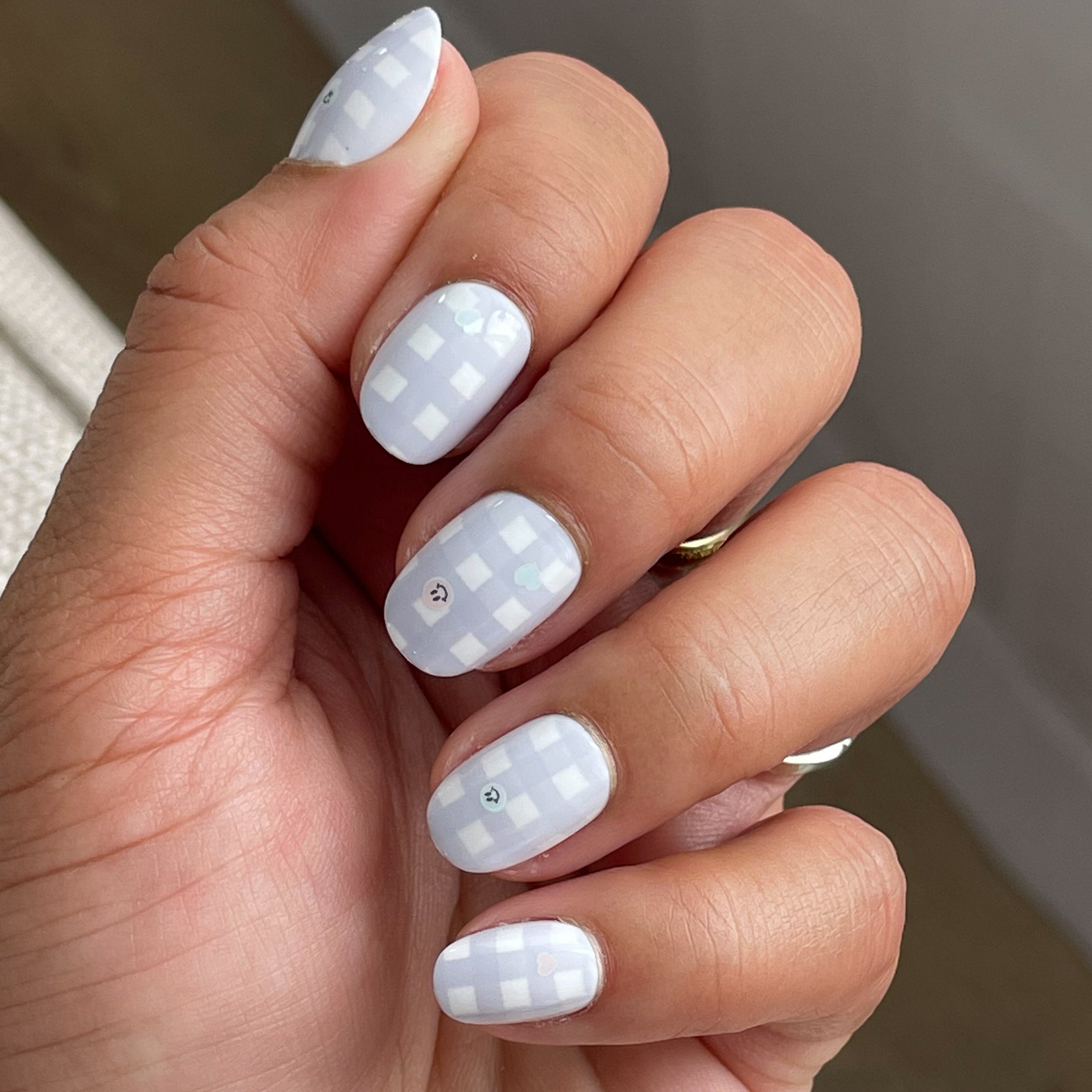 Gingham Party | Round | Extra Short、mySite、solidvoid