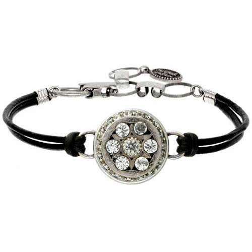 Michal Golan Star of David Leather Bracelet in Silver、mySite、topwebapps