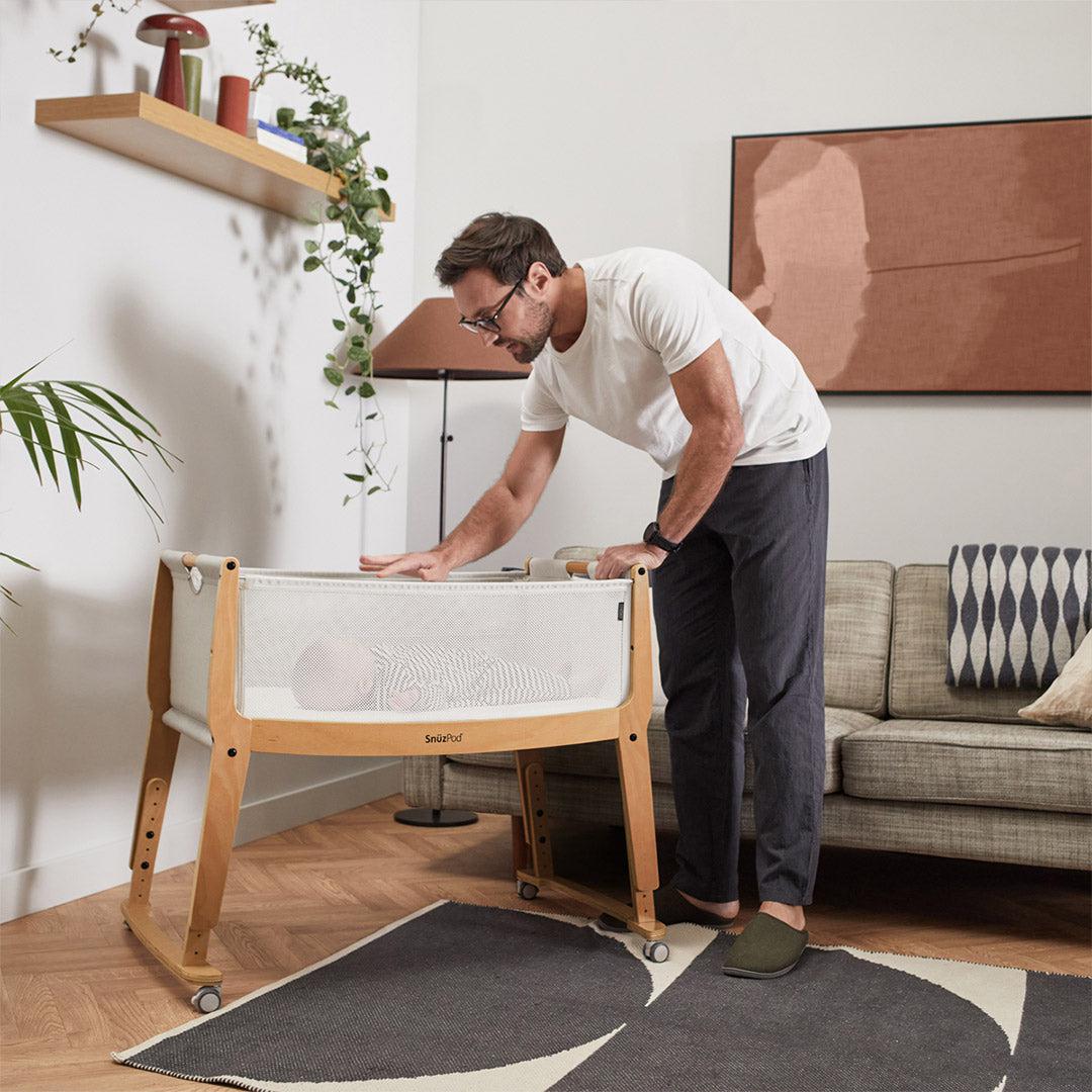  Snuz SnuzPod Studio Bedside Crib - Stockholm Natural、mySite、merchandisen