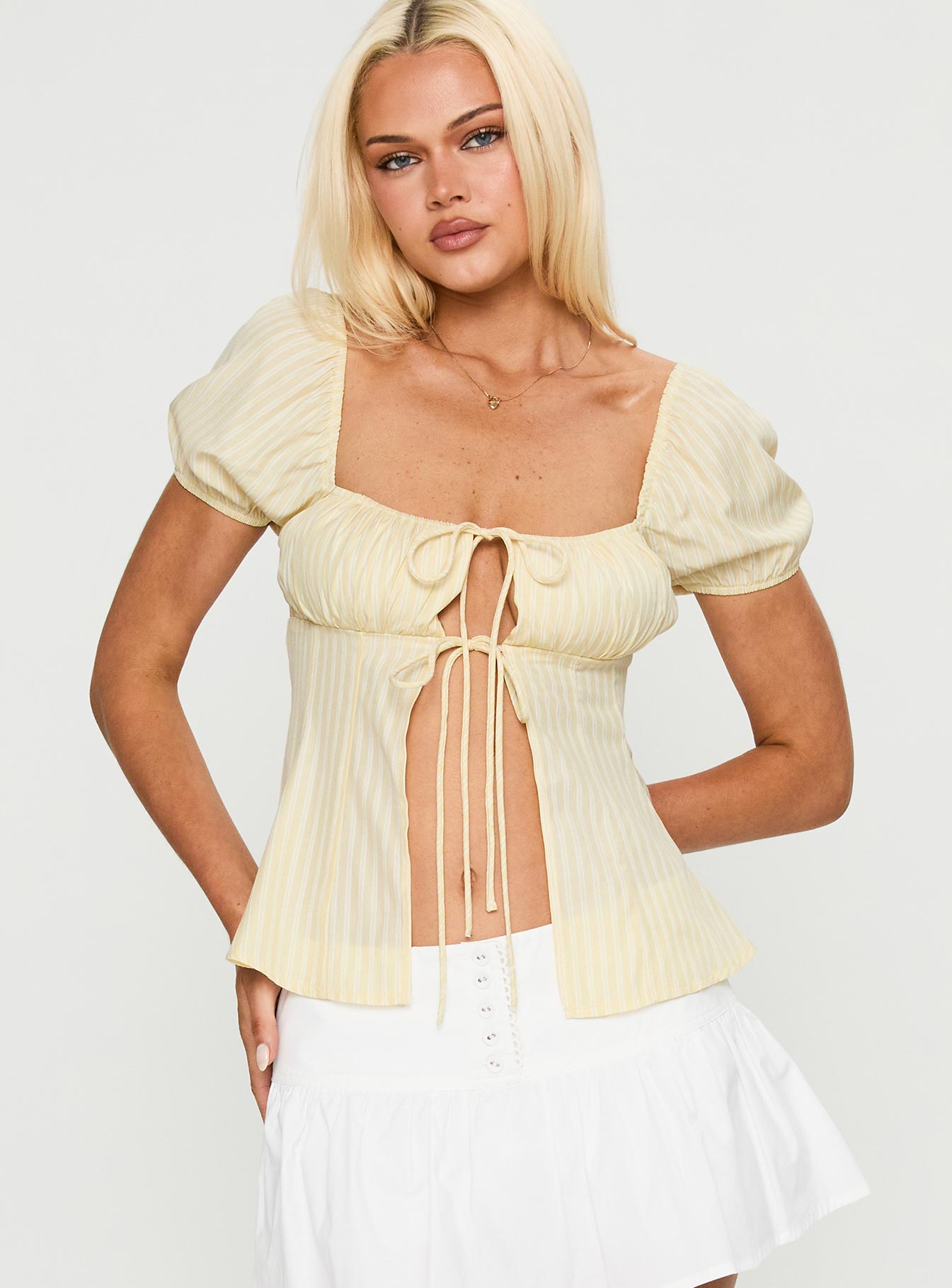 How To Fly Tie Detail Top Yellow、mySite、solidvoid