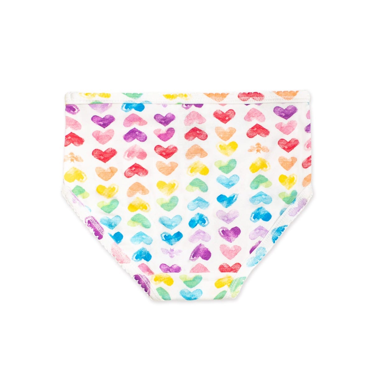 Puppy Party & Rainbow Hearts Organic Cotton Toddler Girl Underwear 5 Pack、mySite、g9winljtr