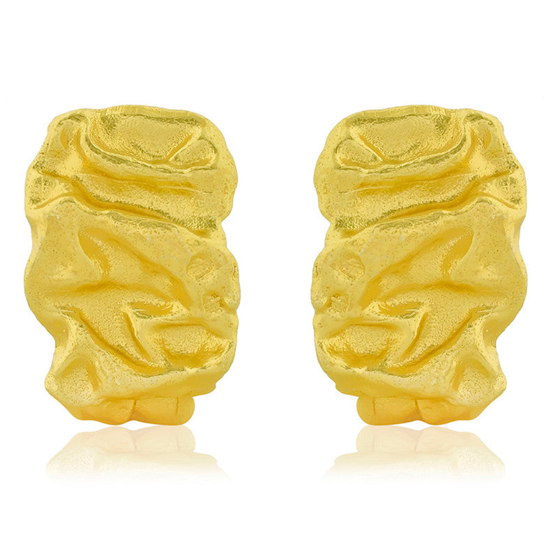 Chunky Molten Hoop Earrings | 14K Gold Plated、mySite、camillekostekn