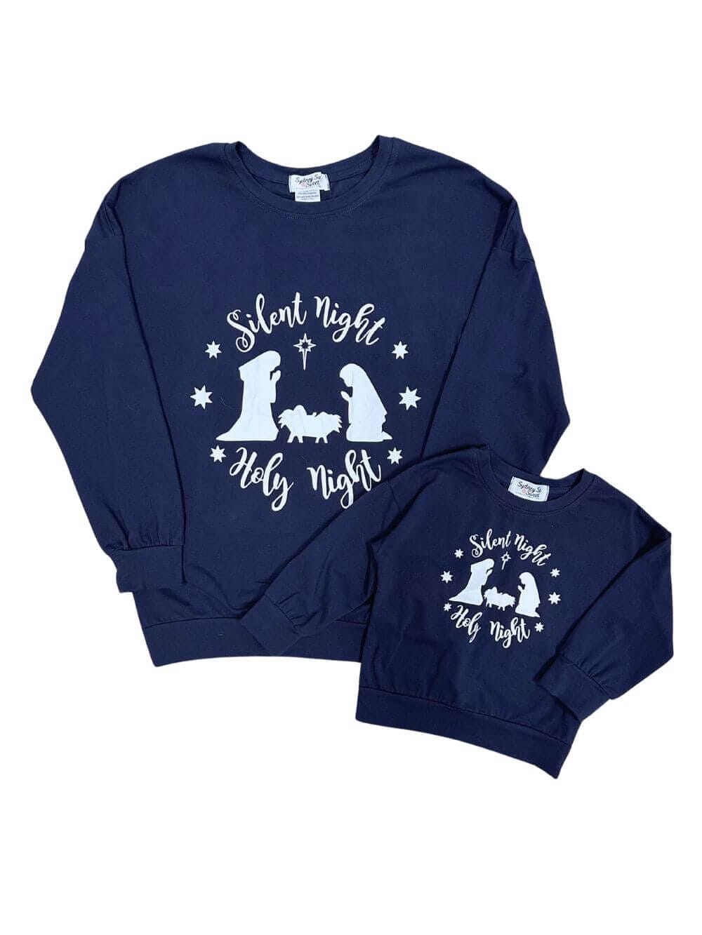 Mommy and Me - Silent Night Holy Night Pullover Top、mySite、camillekostekn