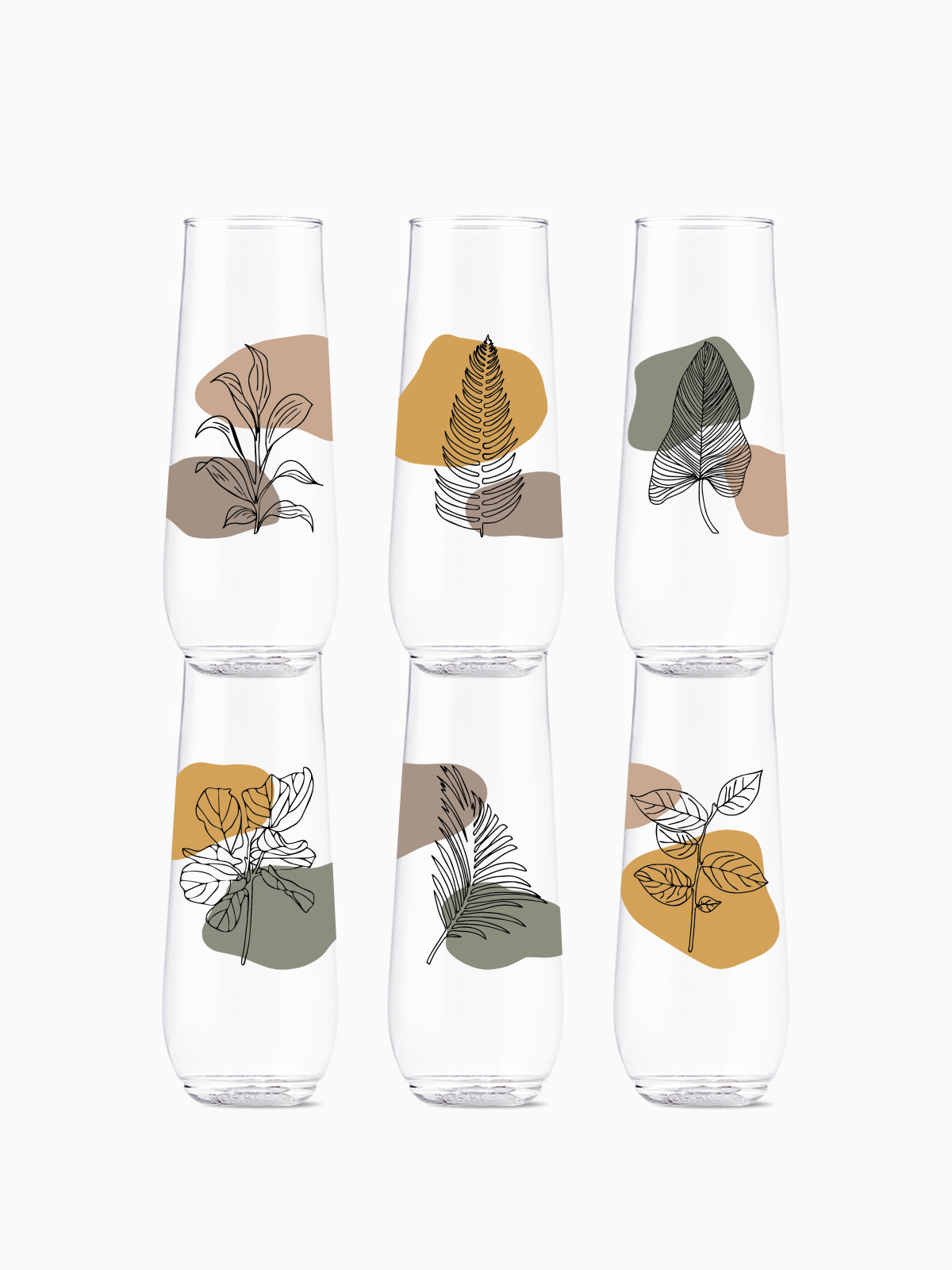 Botanical Linework - POP 9oz Flute、mySite、camillekostekn