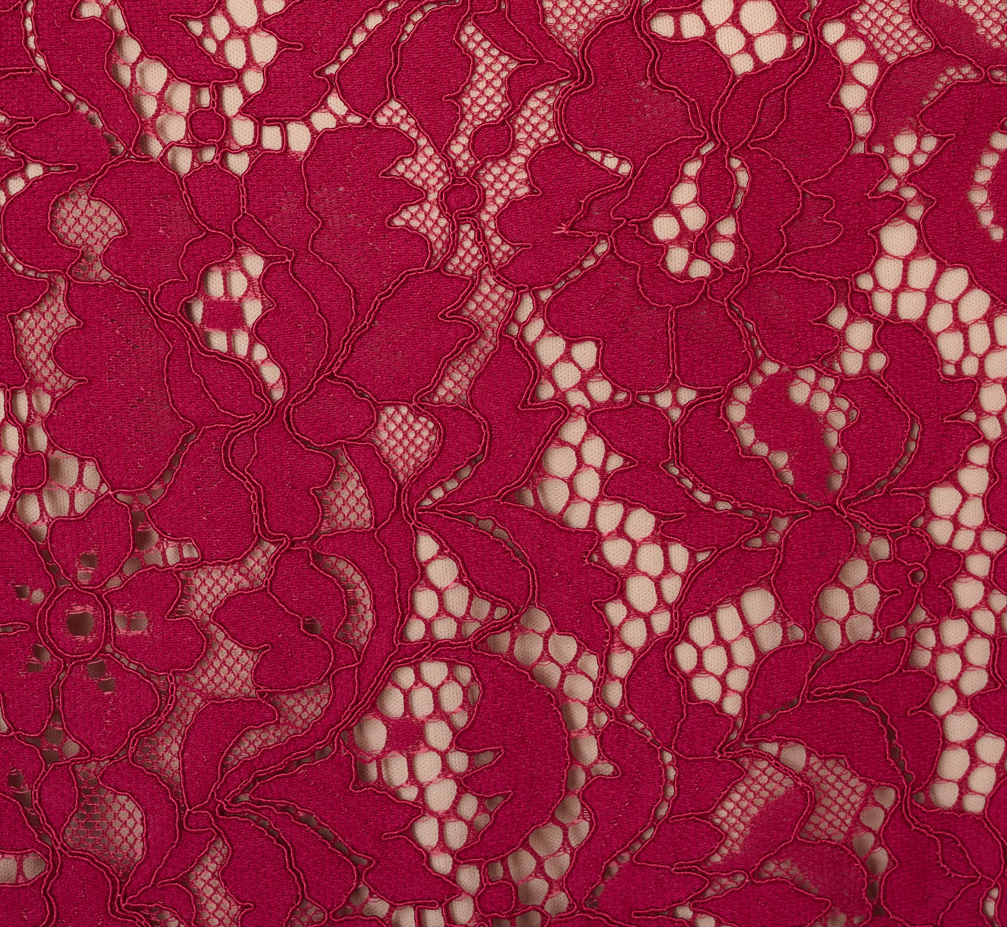 Short Sleeve Lace Illusion Short Dress In Light Wine、mySite、solidvoid