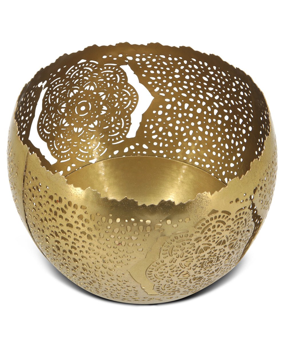 Fairtrade Mandala Design Decorative Bowl Votive Candle Lantern、mySite、topwebapps