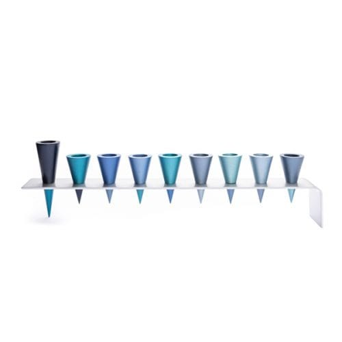 Cone Menorah by Yair Emanuel - Blue、mySite、topwebapps