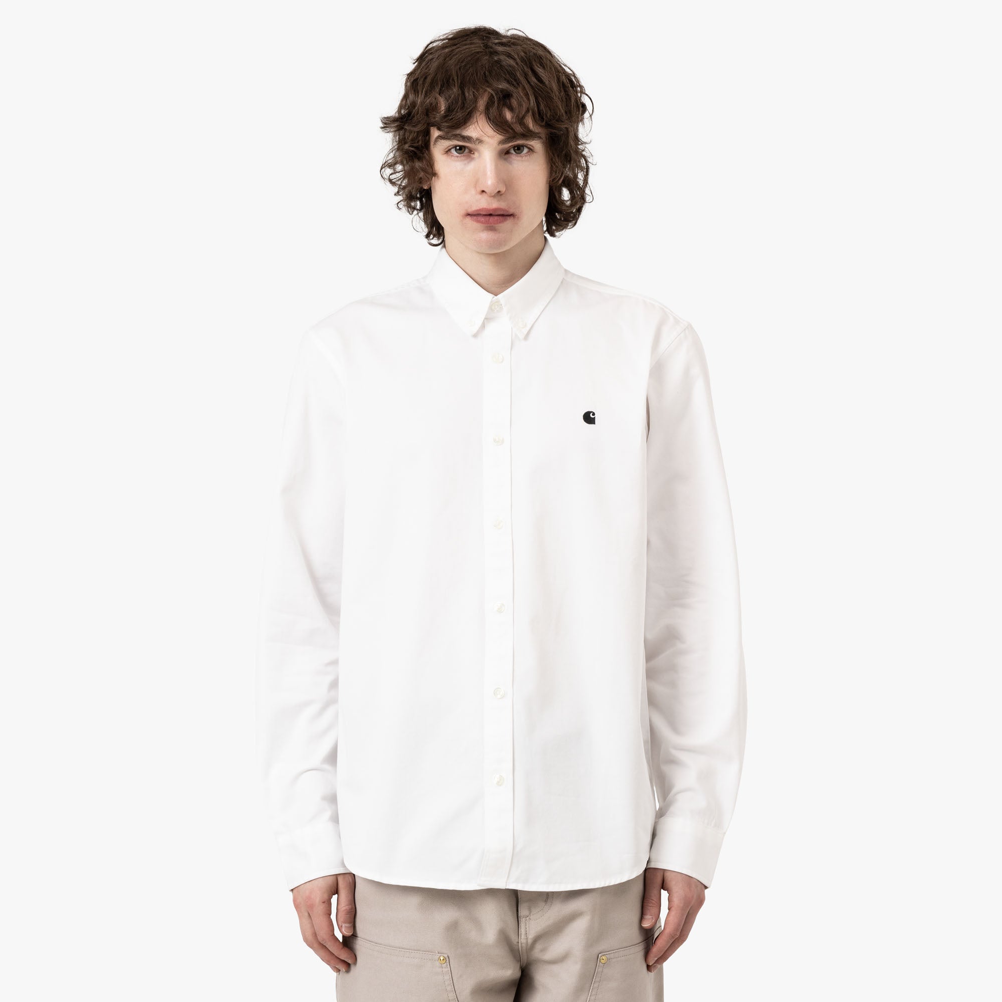  Carhartt WIP Madison Shirt White / Black、mySite、merchandisen