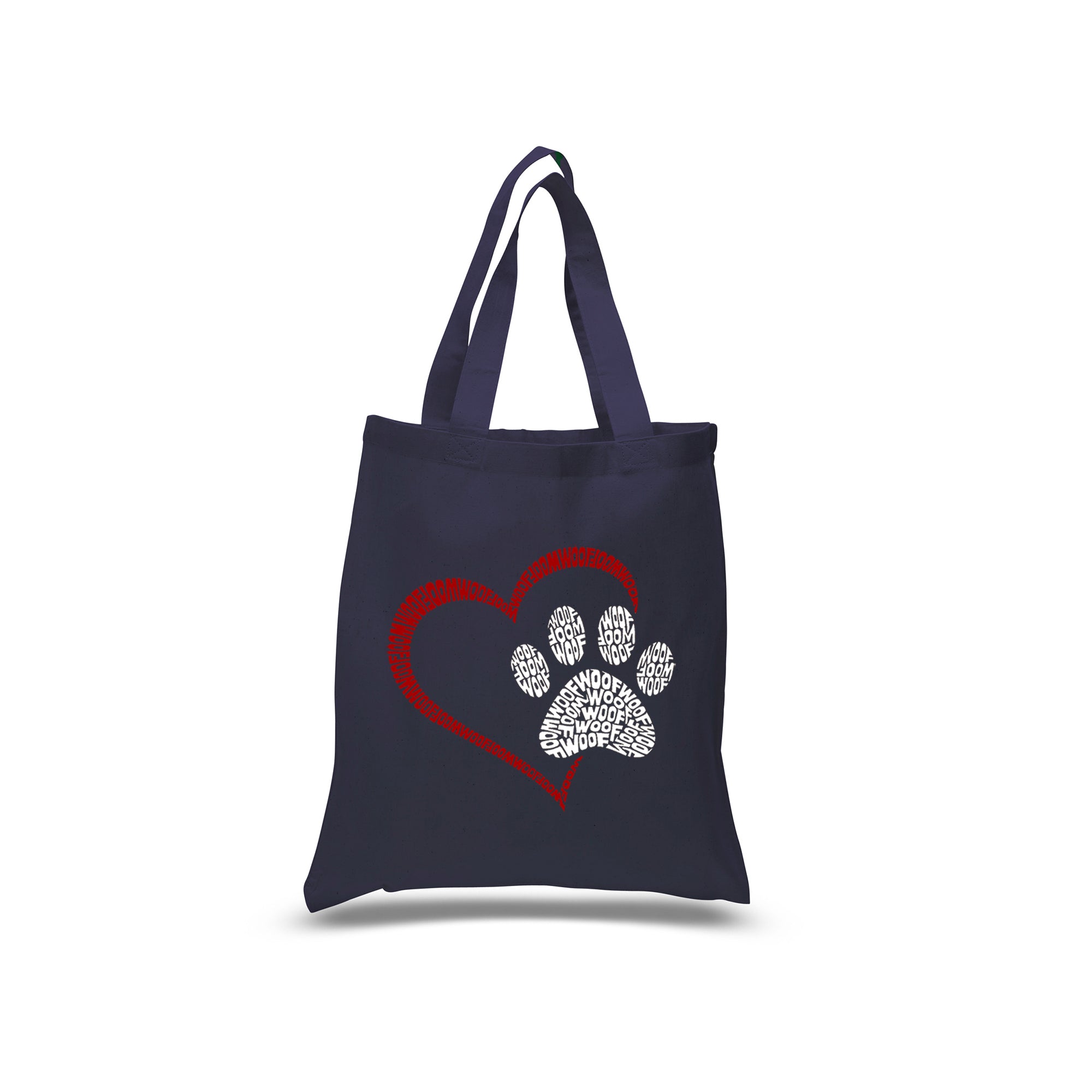 Paw Heart - Small Word Art Tote Bag、mySite、camillekostekn