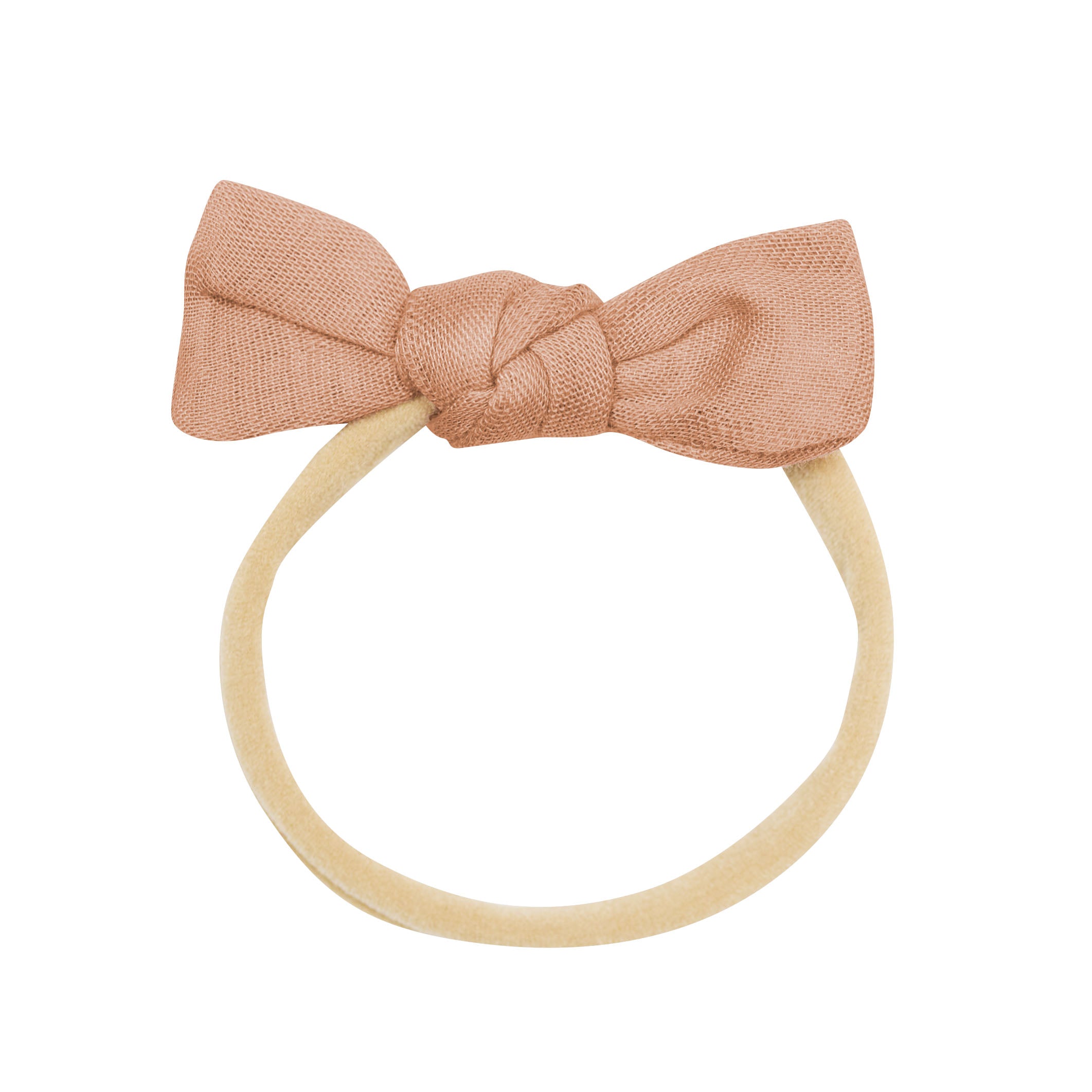  Bamboo Muslin Tiny Bow in Fawn、mySite、layawaytickets