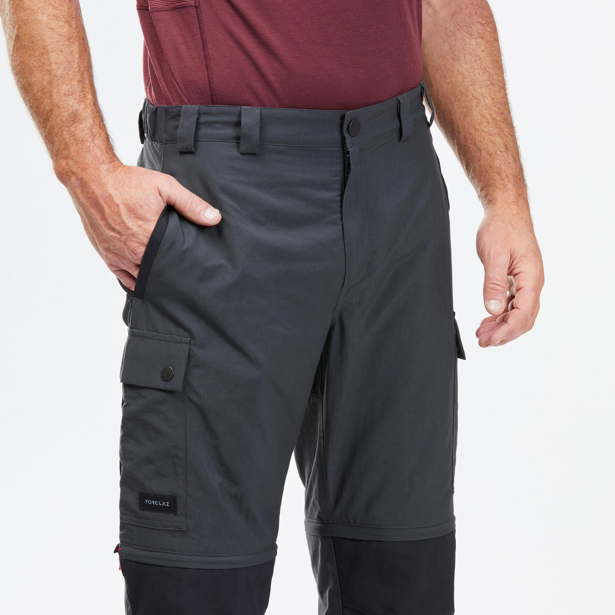 Forclaz Men's MT100 2-in-1 Zip-Off Hiking Pants