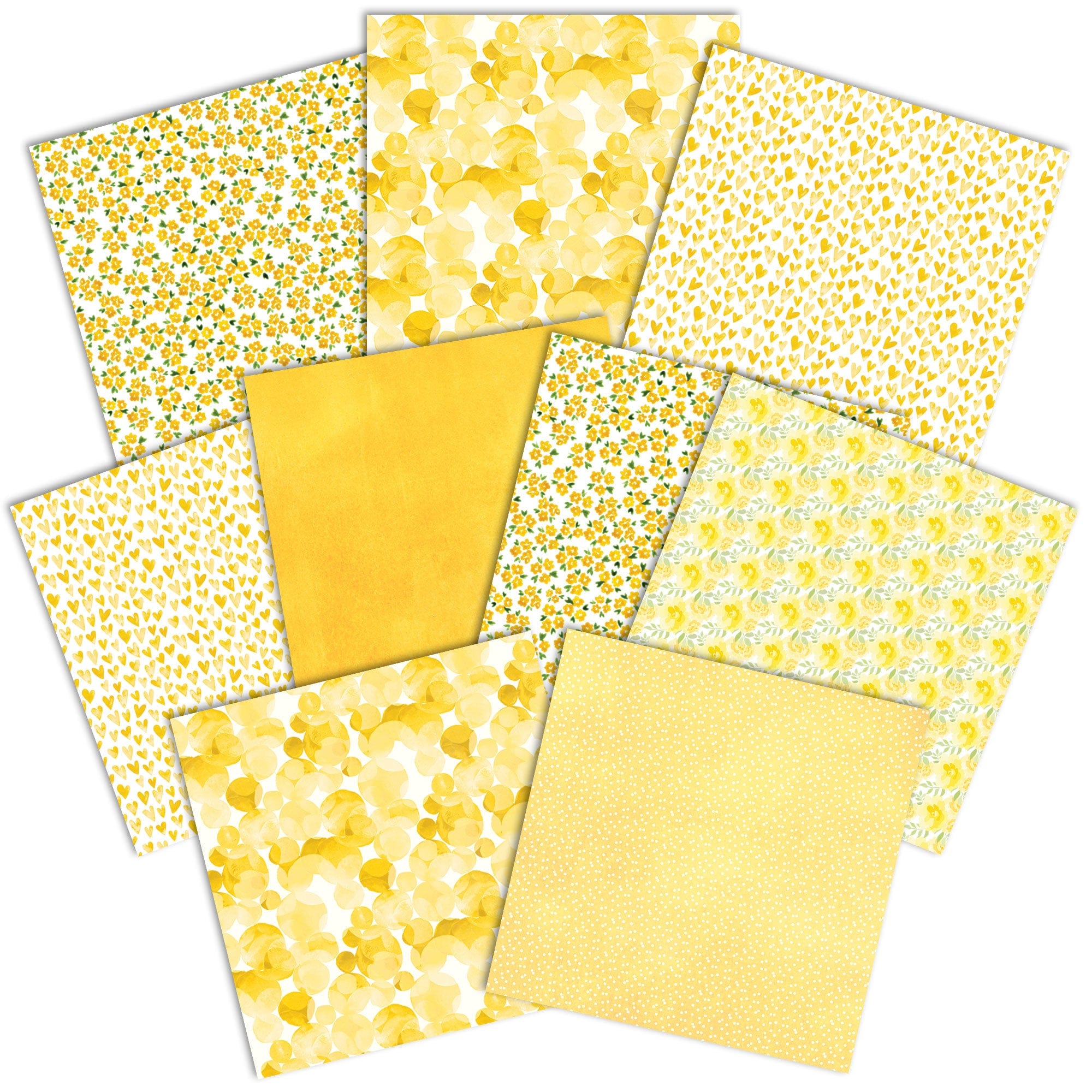  YELLOW COLORWAYS PATTERN 12 X 12 PAPER SET、mySite、ghnorth
