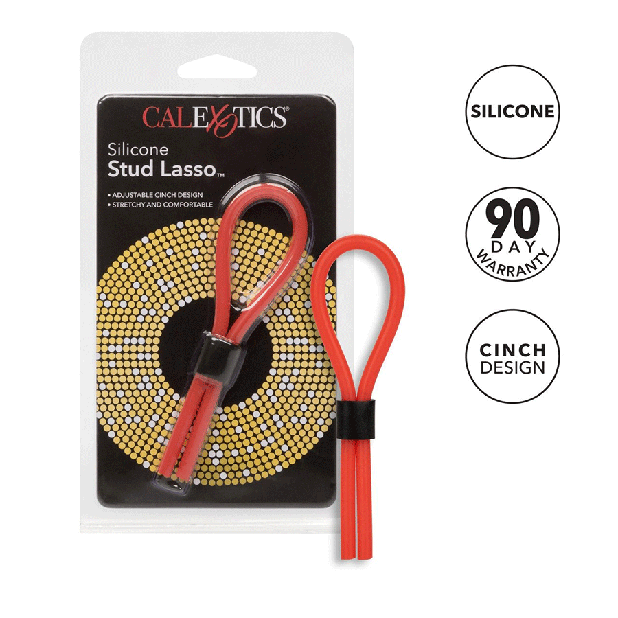Silicone Stud Red Lasso Cock Ring by Cal Exotics、mySite、bottomscart