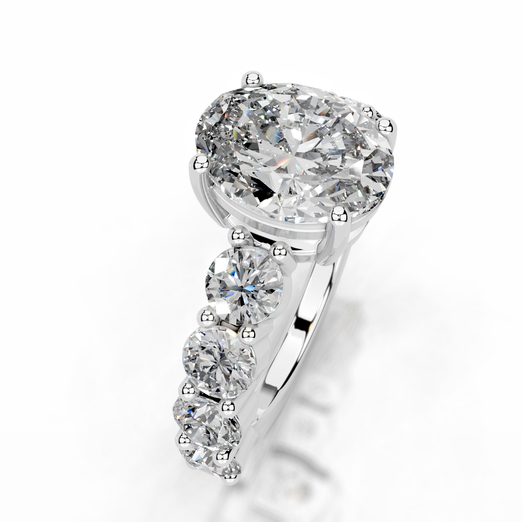 Odin Lab Grown Diamond Ring (4 Carat) -Platinum、mySite、hinf8tx79