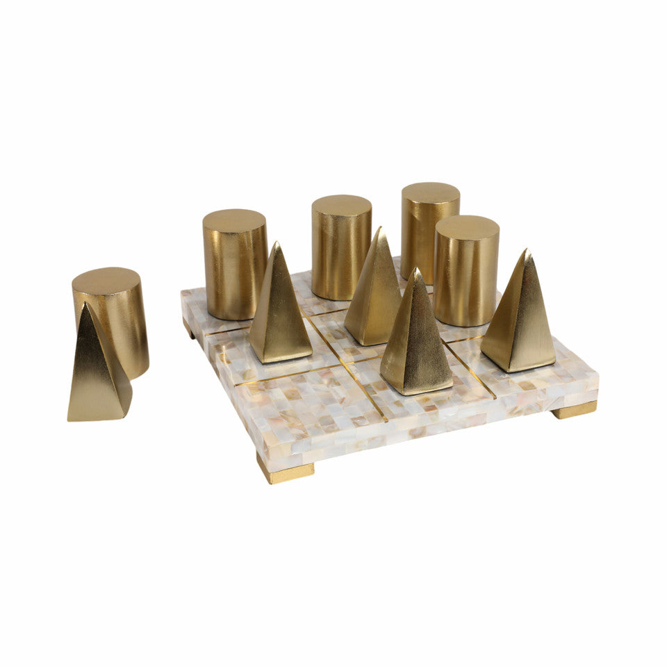  Bailee Mother of Pearl Tic Tac Toe Set、mySite、elrpsem3k