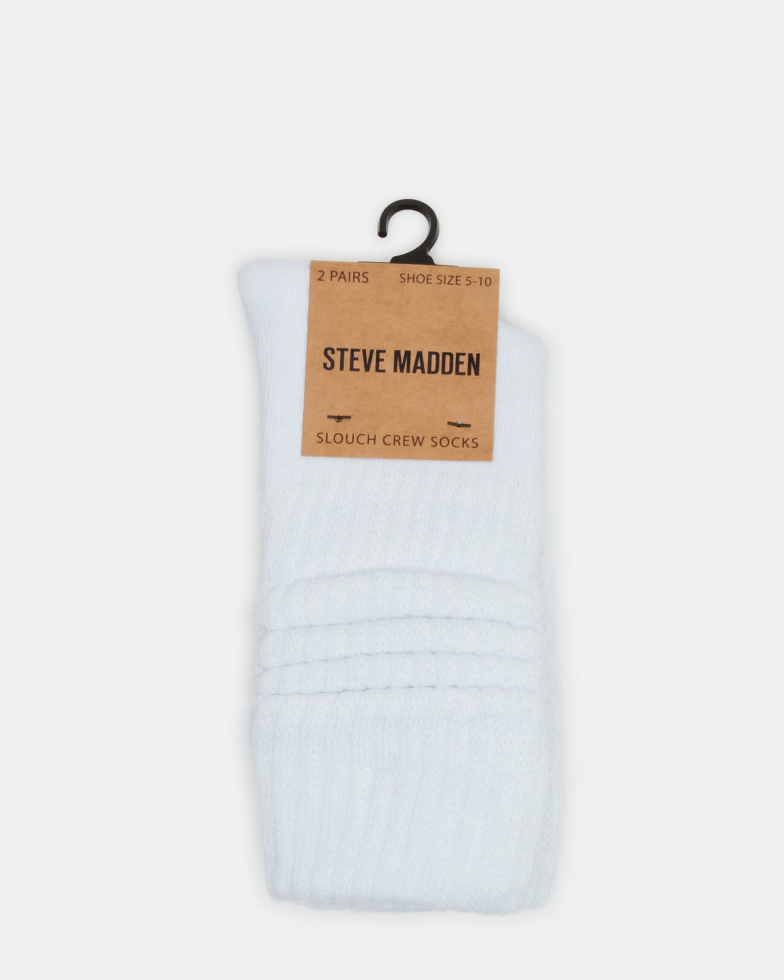 2 PACK SLOUCHY CREW SOCKS WHITE、mySite、gtrtttuynbv