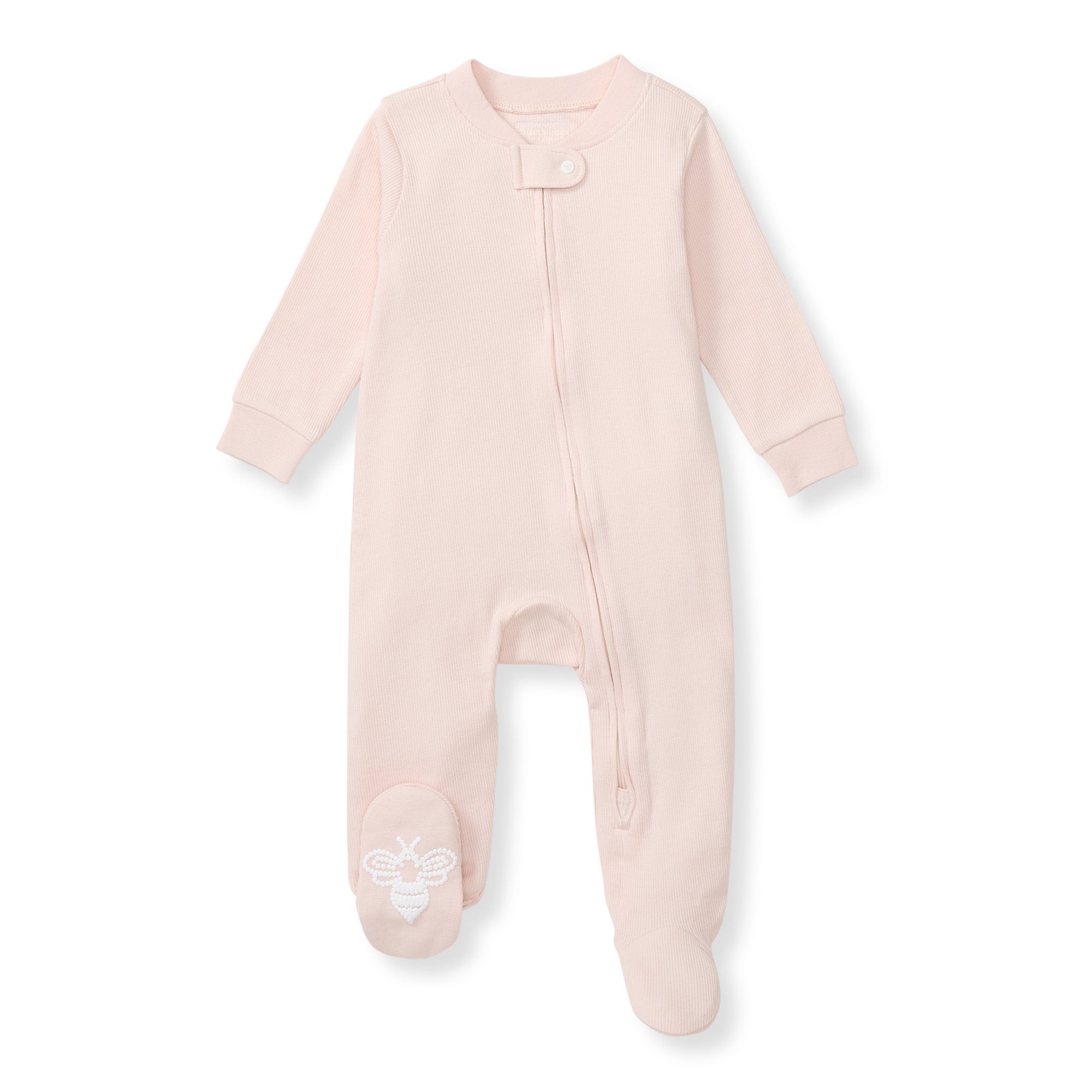 Solid Rib Organic Cotton Sleep & Play - Ranunculus、mySite、g9winljtr