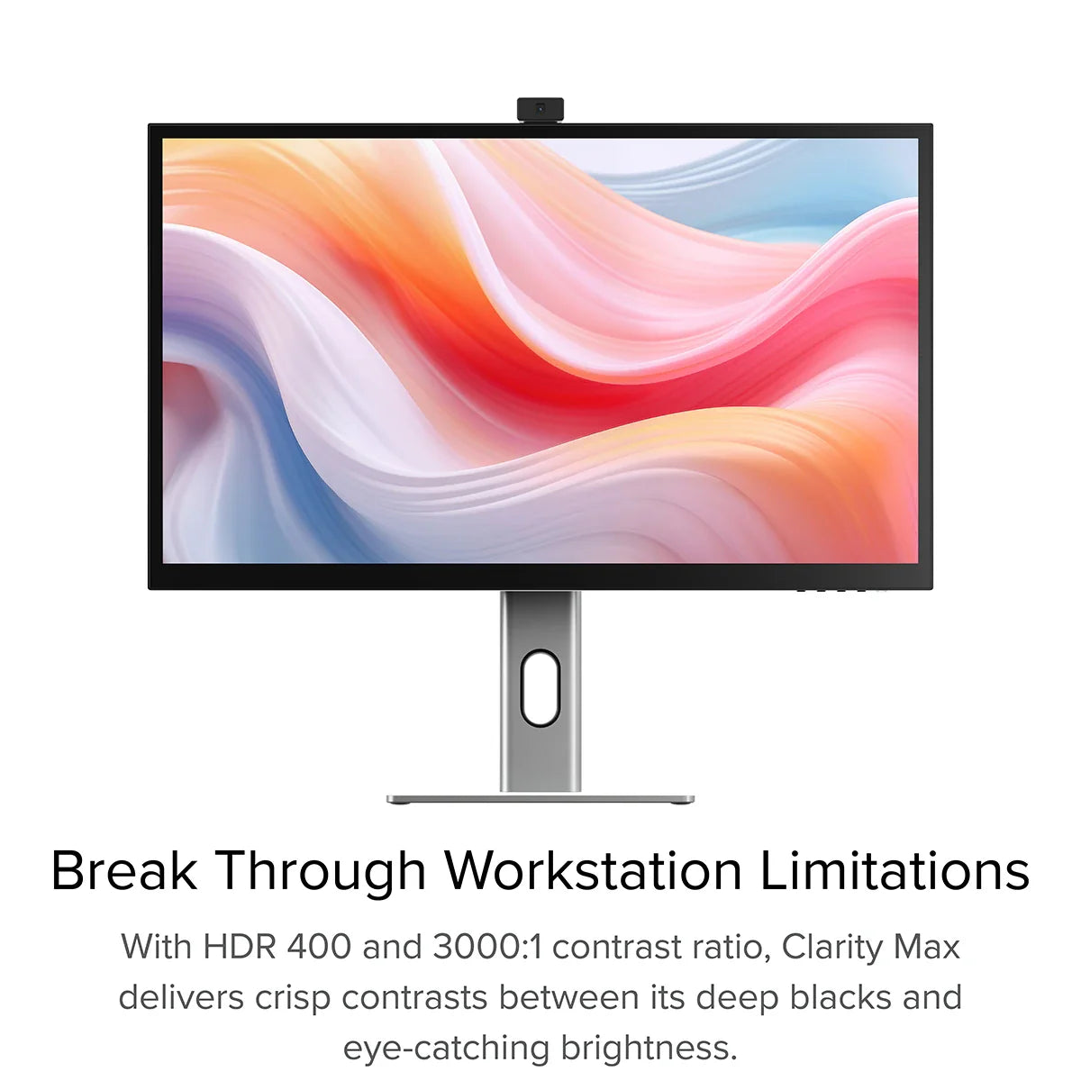 Clarity Pro 27 UHD 4K Monitor with 65W PD and Webcam + Thunderbolt 4 BLAZE Hub、mySite、fannypackpong