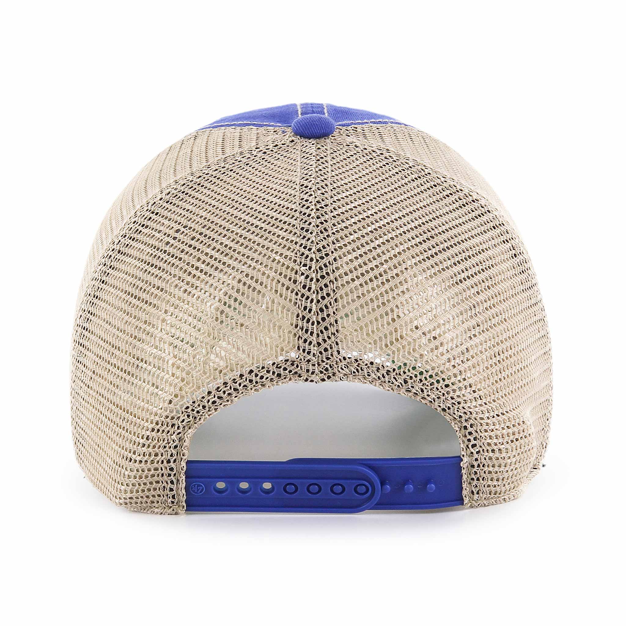 Chicago Cubs 47 Brand Blues Alternate 2 Logo Trawler Mesh Back Adjustable Cap、mySite、vikingsvslions