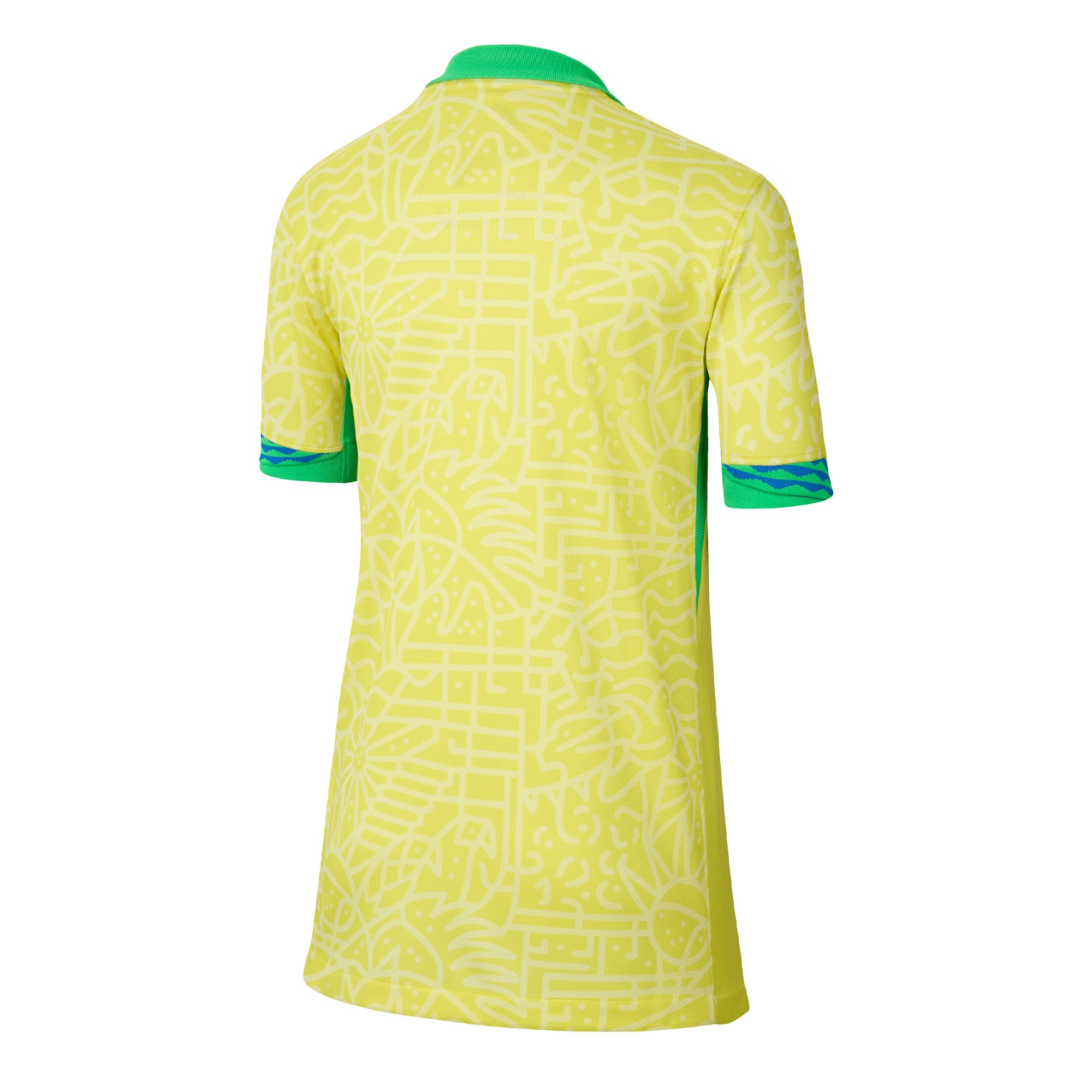 Nike Kids Brazil 2024/25 Home Jersey Yellow/Green、mySite、bottomscart
