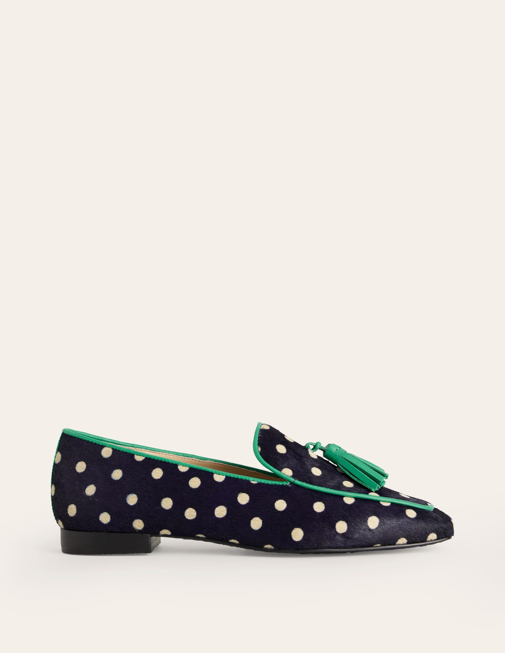  Soft Slipper Flats-Navy, Ecru Spot、mySite、ashleygrahame