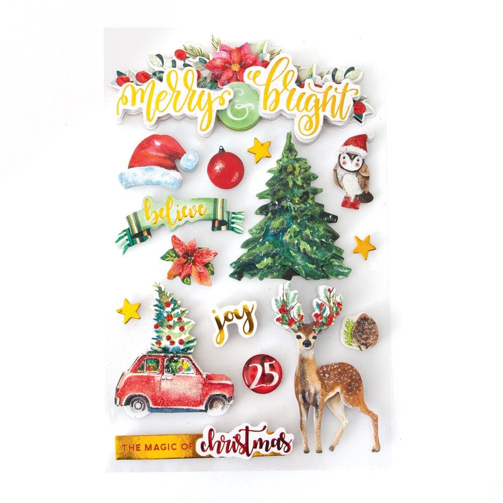  Scrapbook Stickers - 3D Merry and Bright II、mySite、ghnorth