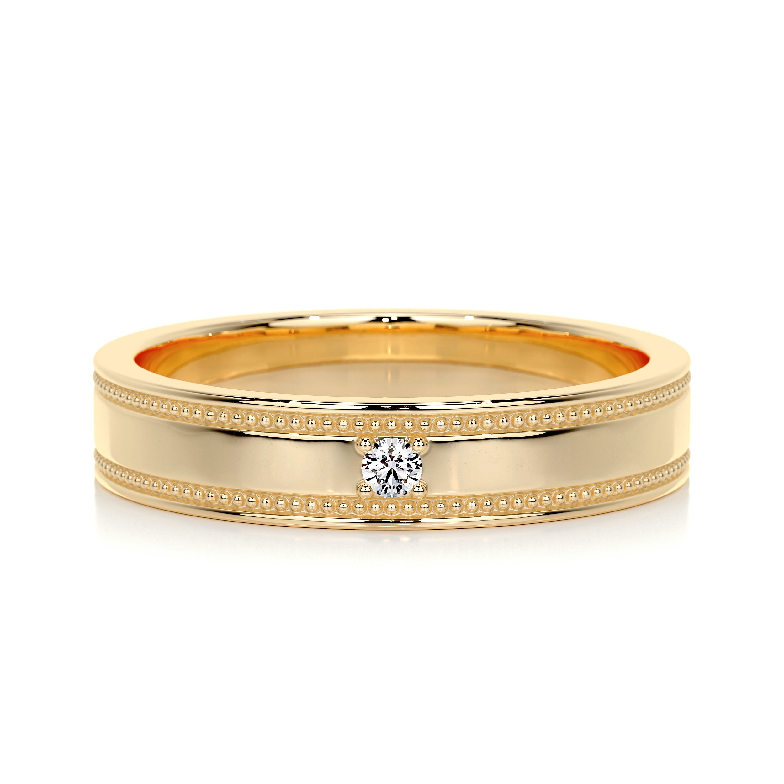 Sherry Diamond Wedding Ring (0.02 Carat) -18K Yellow Gold、mySite、hinf8tx79
