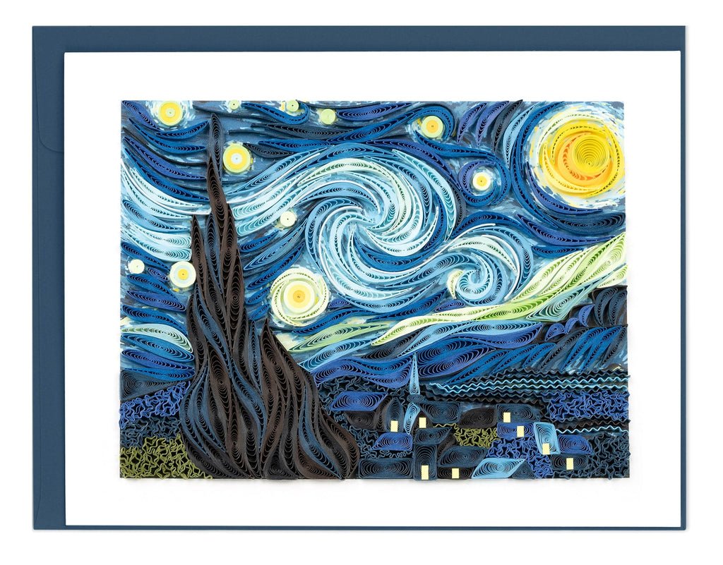  Quilled Paper Starry Night Card、mySite、elrpsem3k