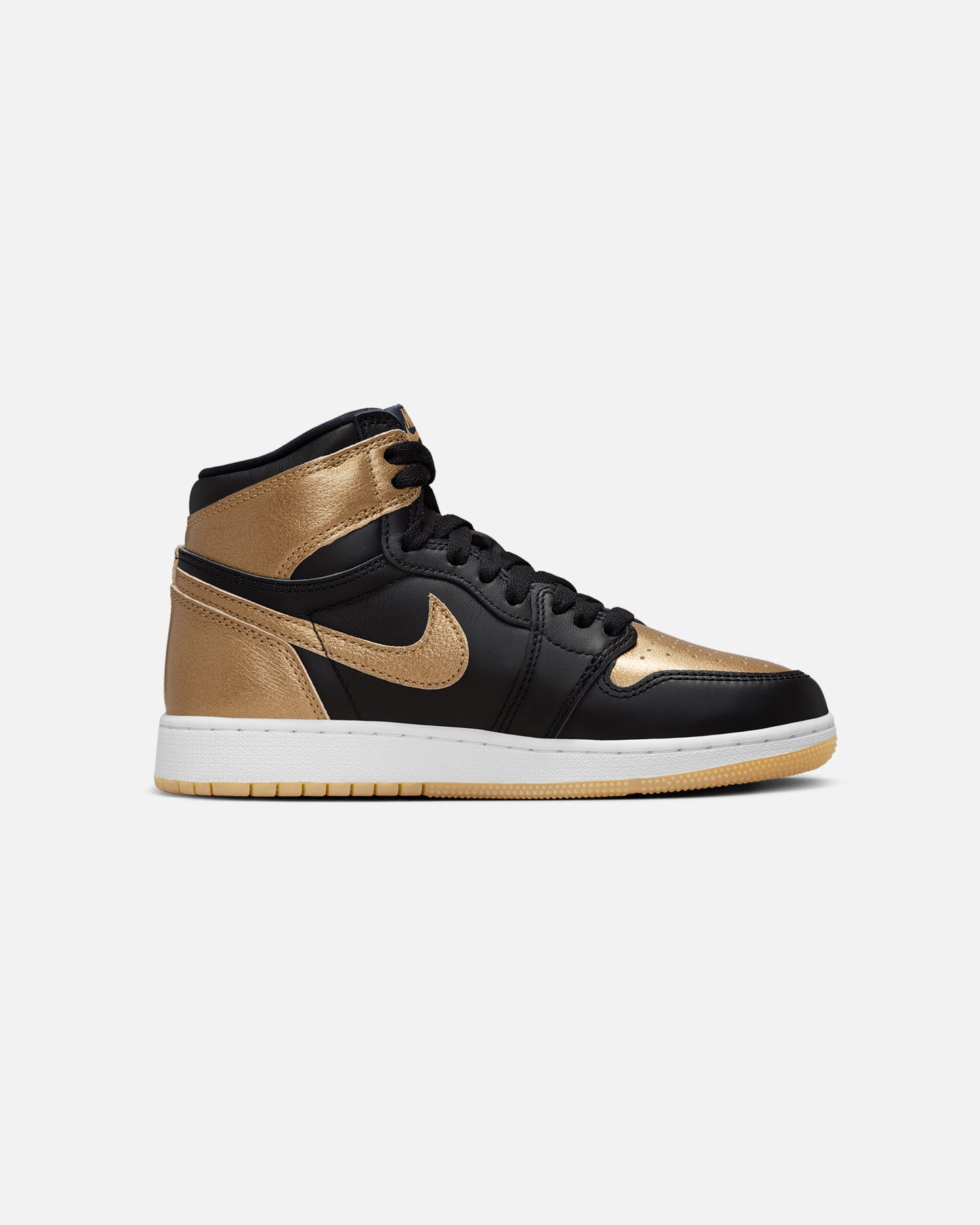 Jordan Kids' Air Jordan 1 High OG (GS)Metallic Gold Black/Metallic、mySite、zt4zffjzw