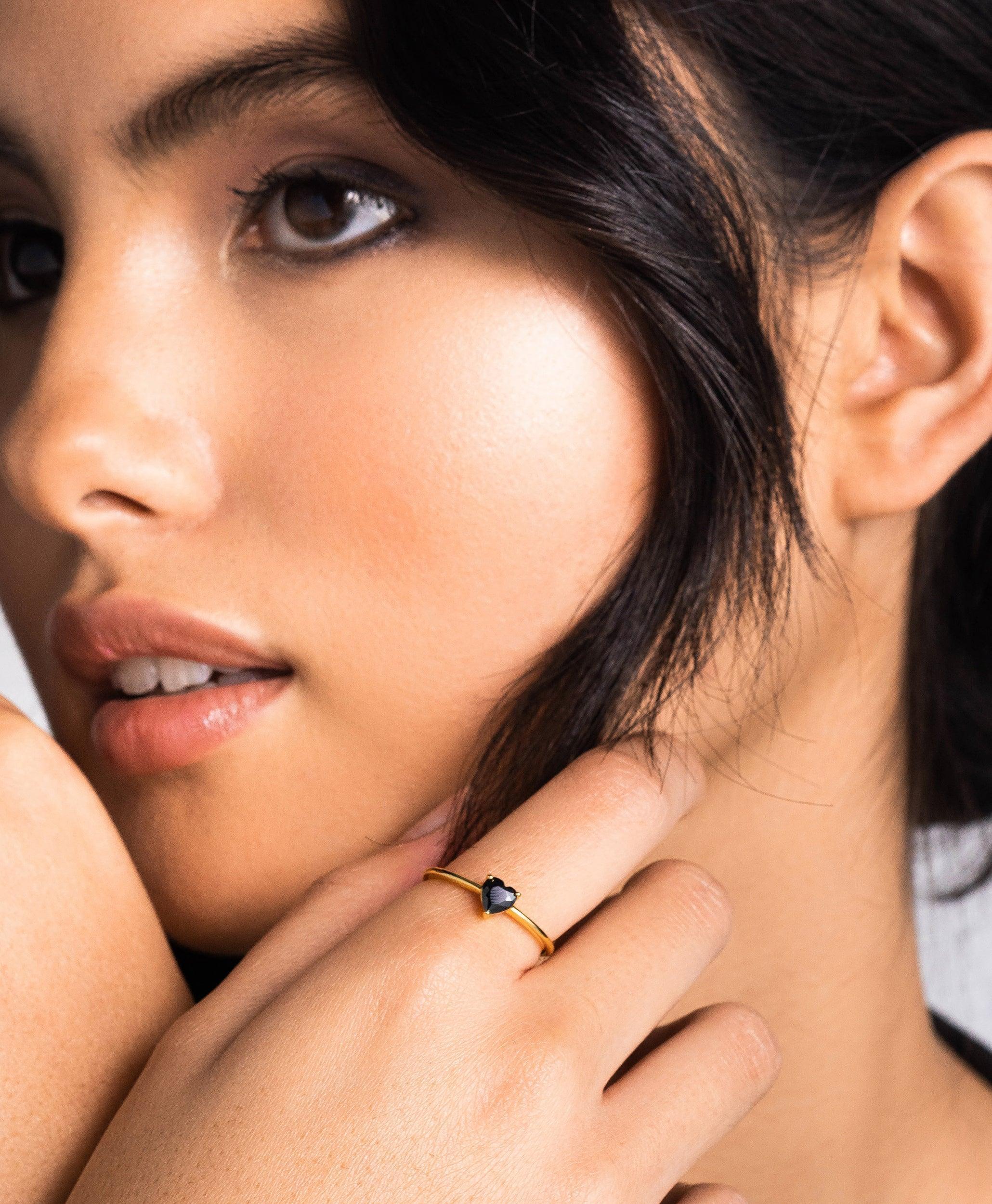 Luv Ring Black 18ct Gold Plated、mySite、botmansion