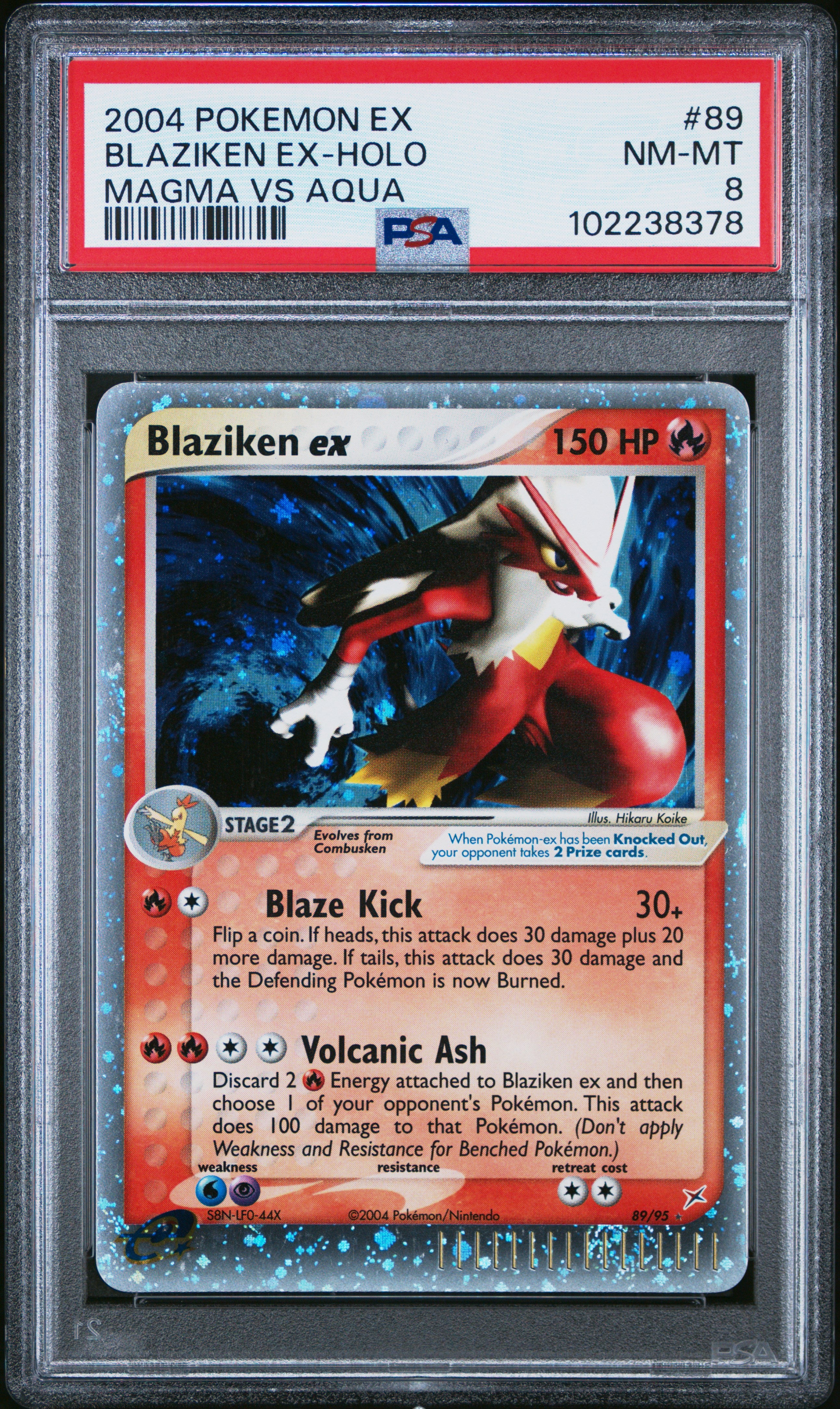 Blaziken Ex Holo #89 PSA 8 Ex Team Magma Vs Team Aqua 2004、mySite、waistdrama