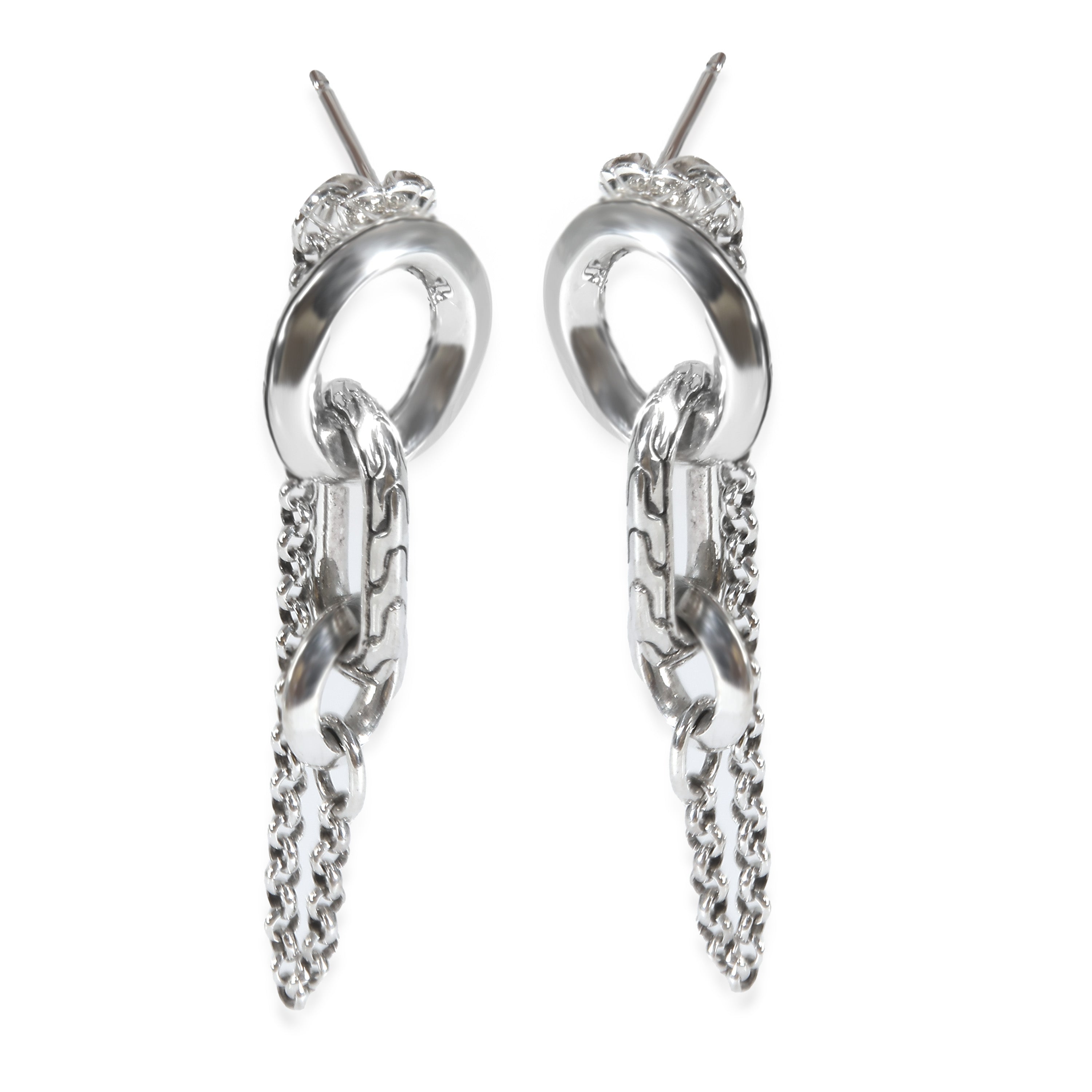 Sterling Silver Remix Drop Link Earrings、mySite、garagedoors4me