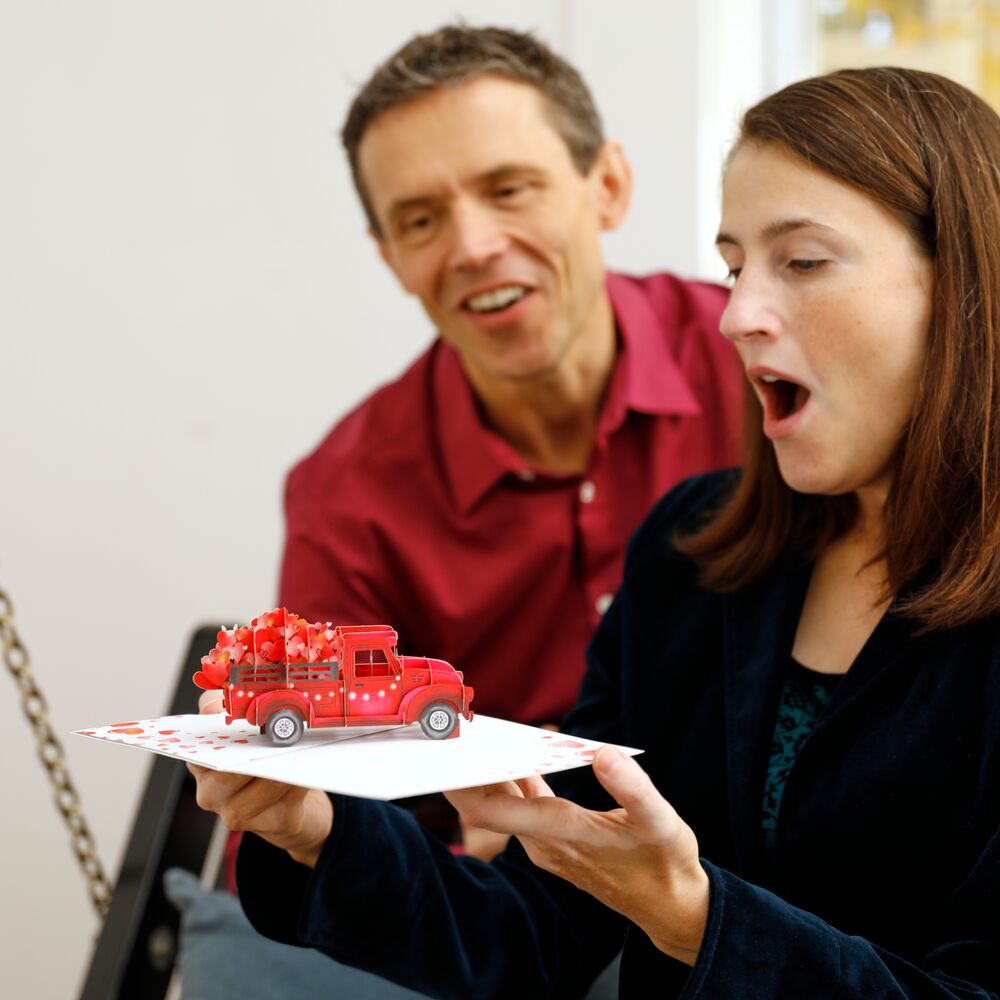 Love Delivery Truck Pop-Up Card、mySite、solidvoid