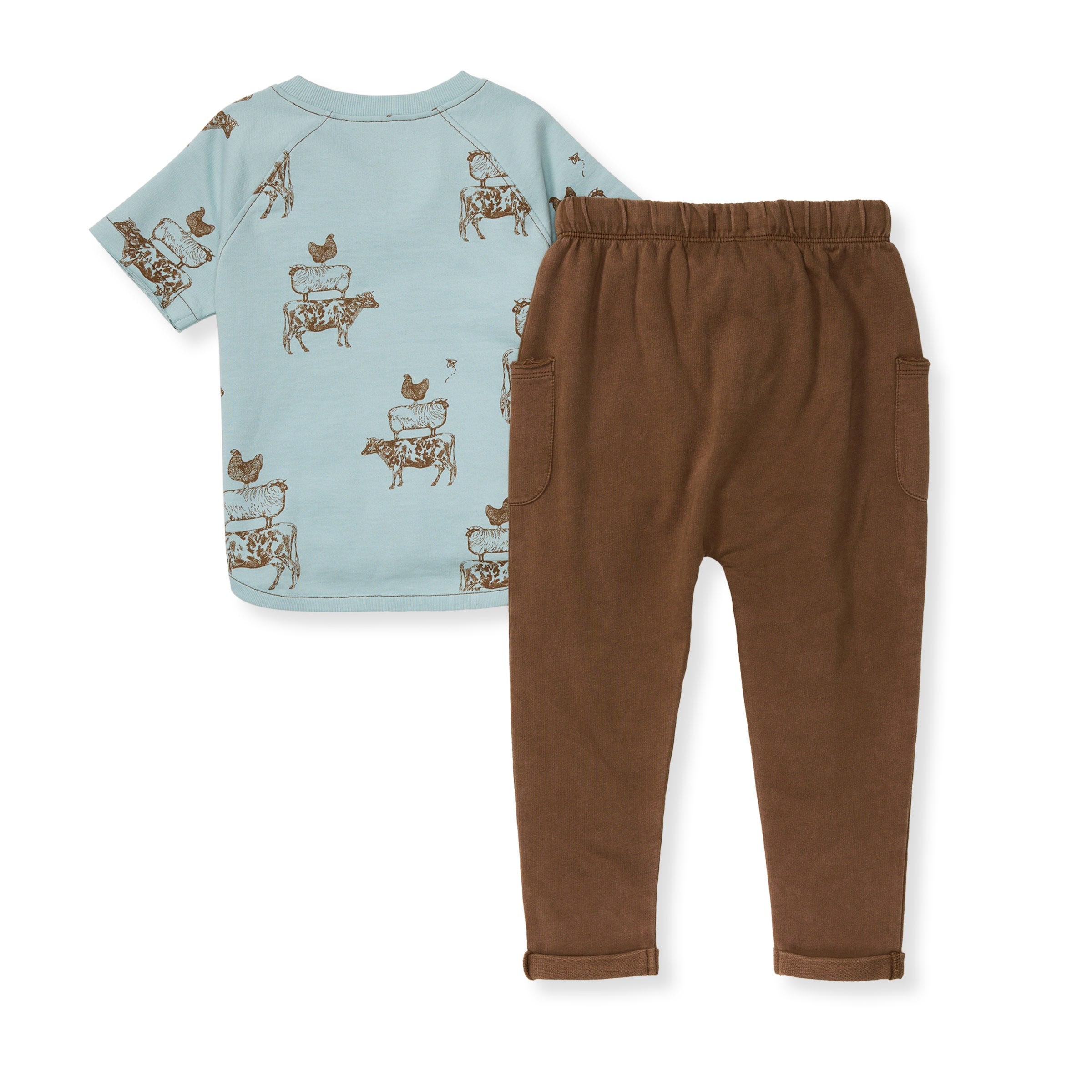  Stacked Farm Animals Shirt and Pant Set、mySite、layawaytickets