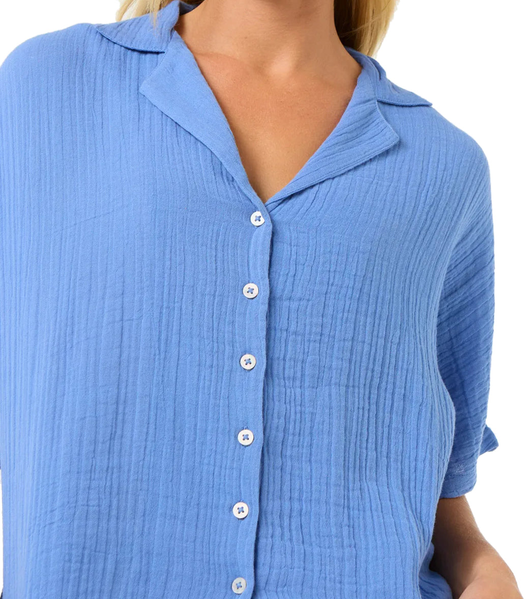 Rip Curl Women's Premium Surf Short Sleeve Shirt、mySite、noshort