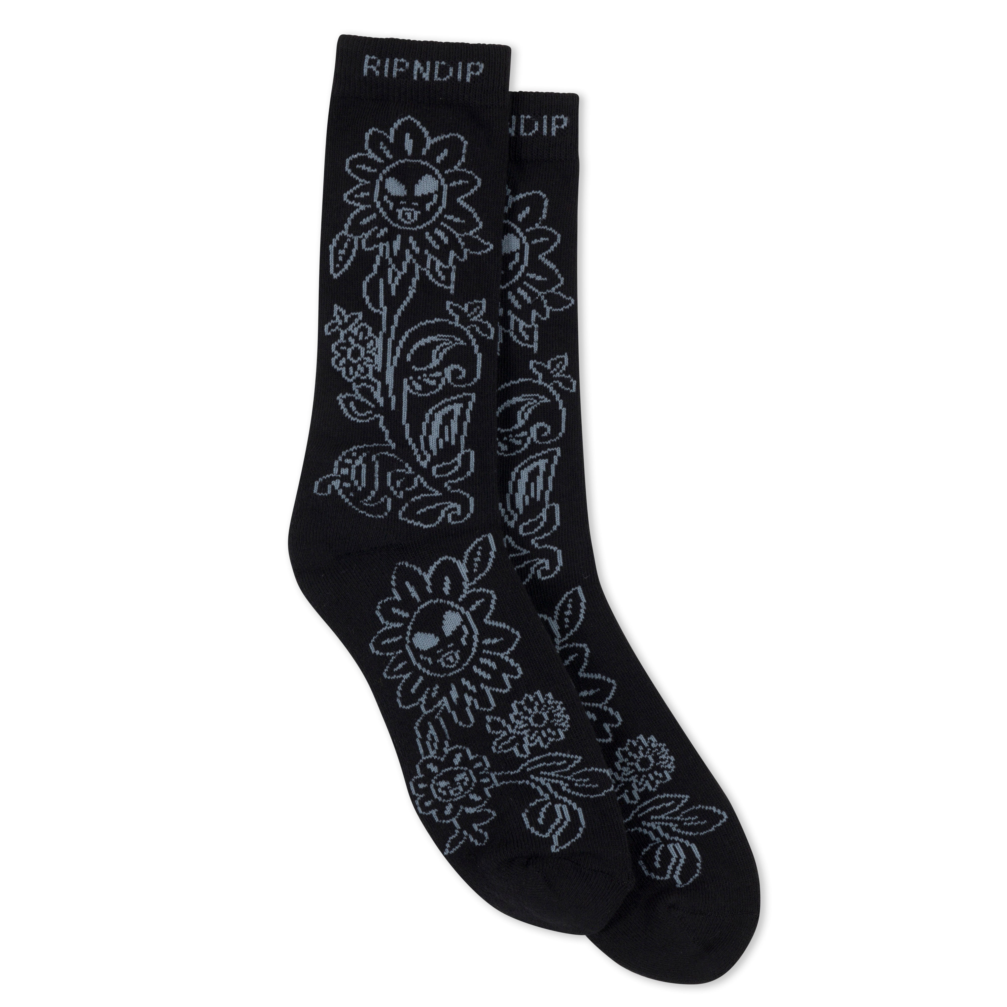  Space Garden Socks (Black)、mySite、merchandisen