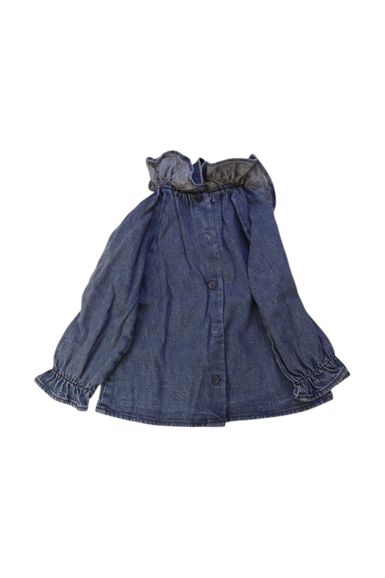 Louis Louise Ruffle Denim Dress 12-18M、mySite、g9winljtr