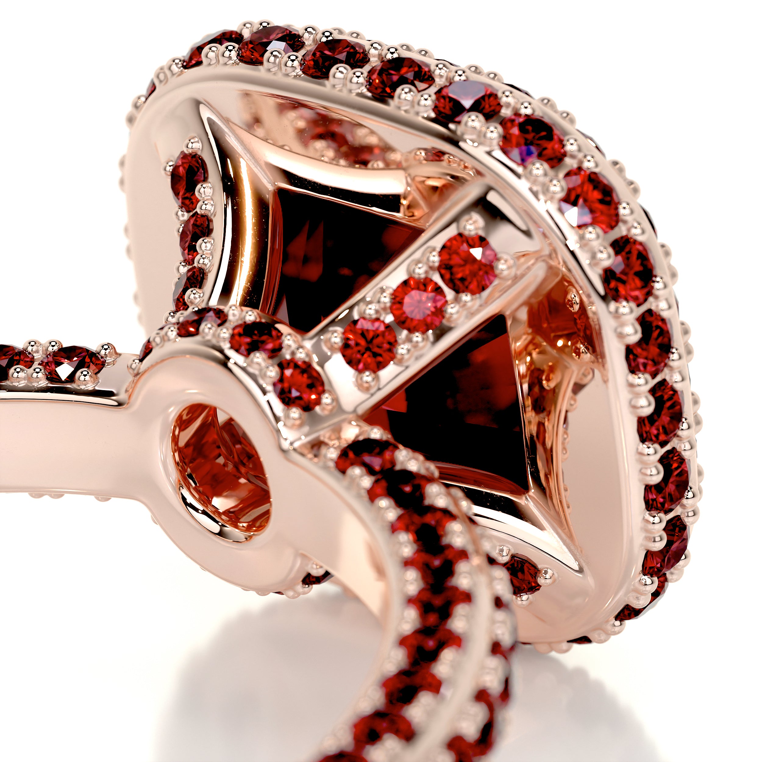 Kim Gemstone Ring (4 Carat) -14K Rose Gold、mySite、hinf8tx79