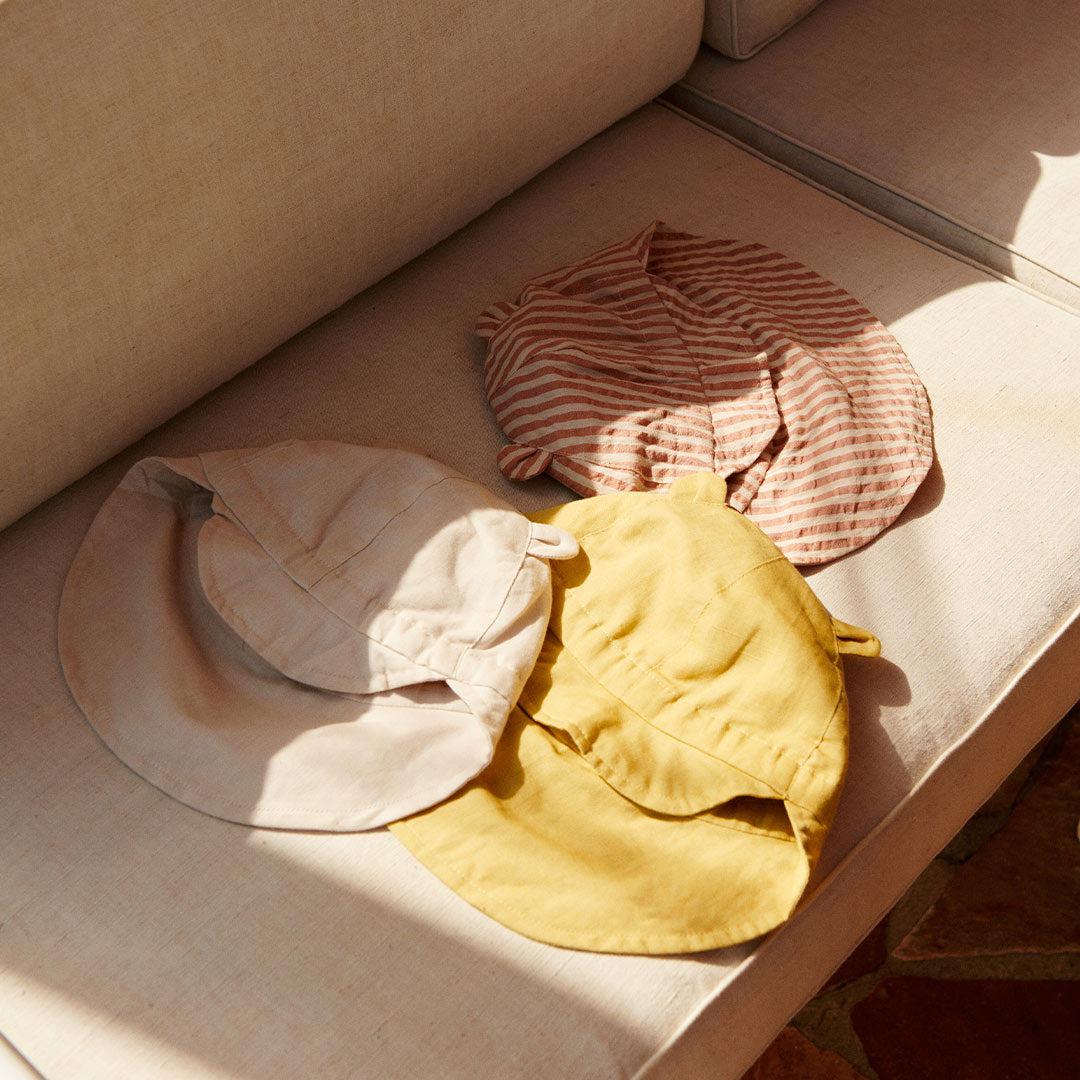  Liewood Gorm Linen Sun Hat With Ears - Sandy、mySite、merchandisen
