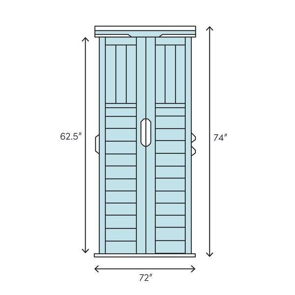 Outdoor Living Today Grand Garden Chalet 6 ft. W x 3 ft. D Solid Wood Tool Shed