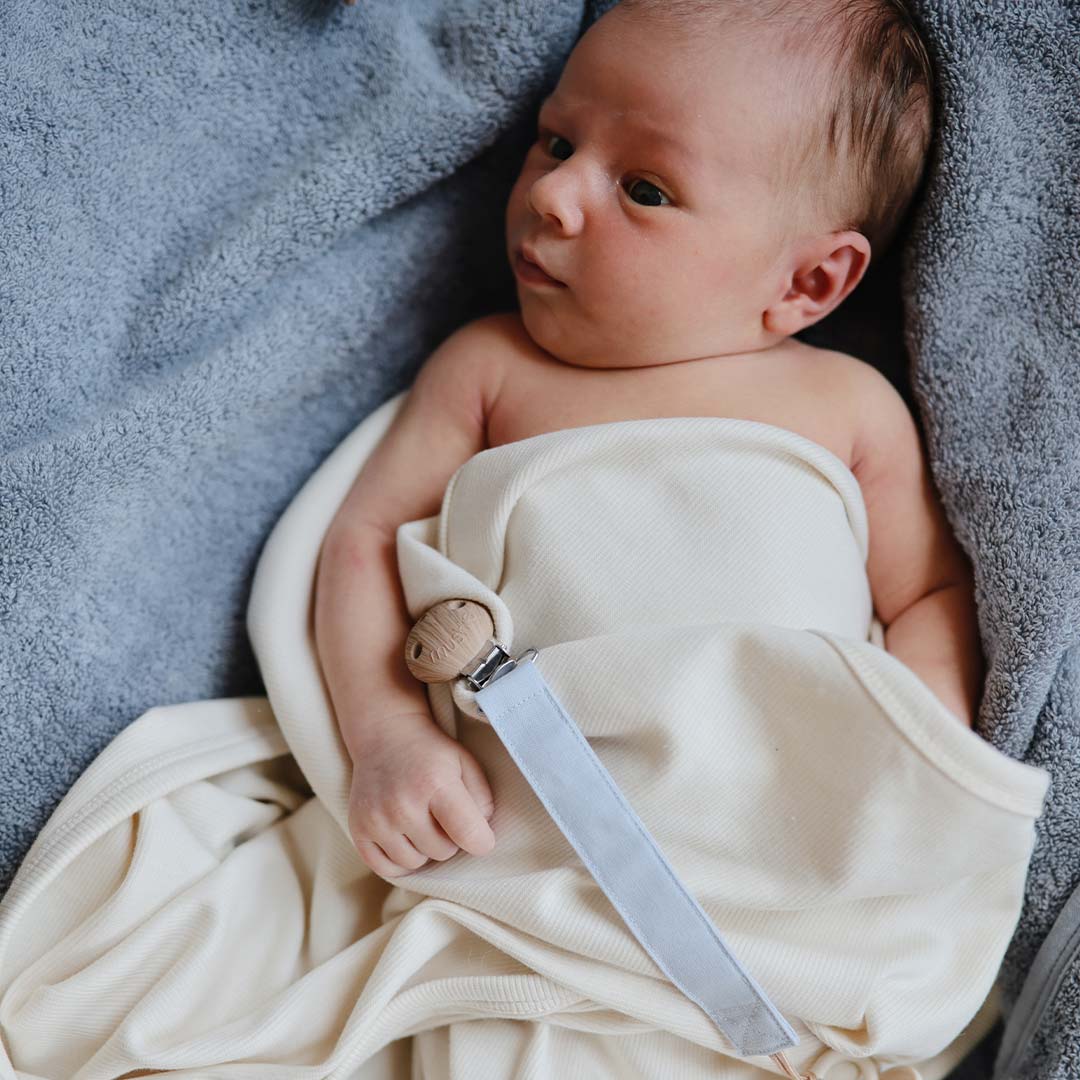  Mushie Ribbed Baby Blanket - Ivory、mySite、merchandisen